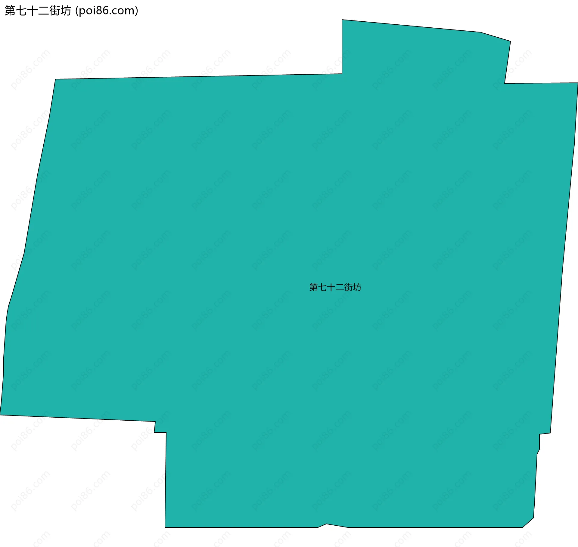 第七十二街坊边界地图