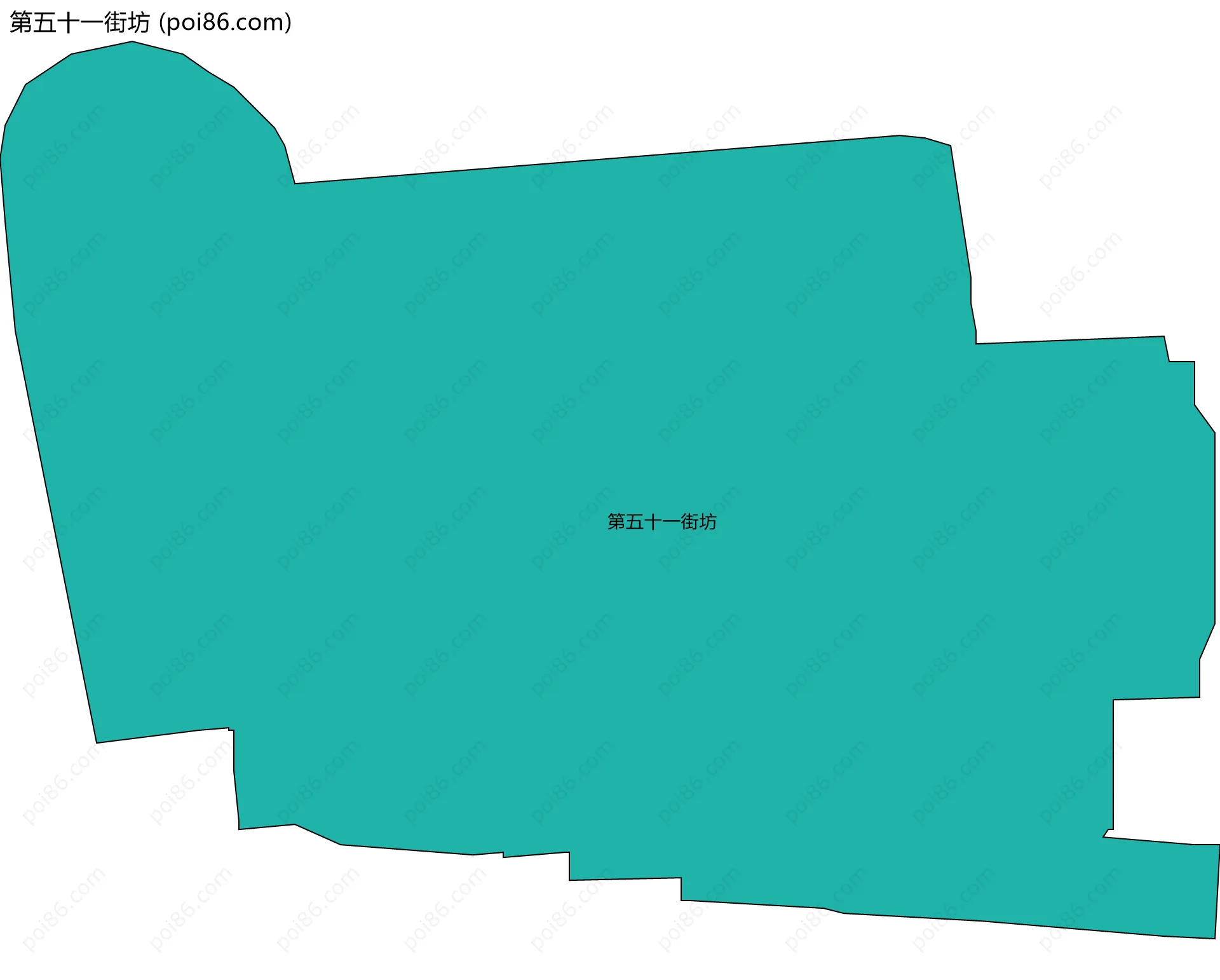 第五十一街坊边界地图