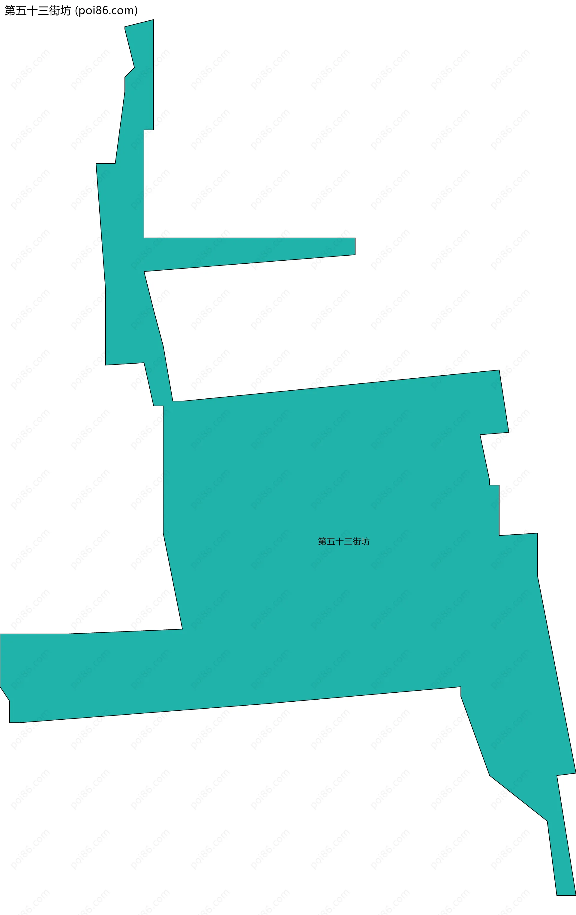 第五十三街坊边界地图