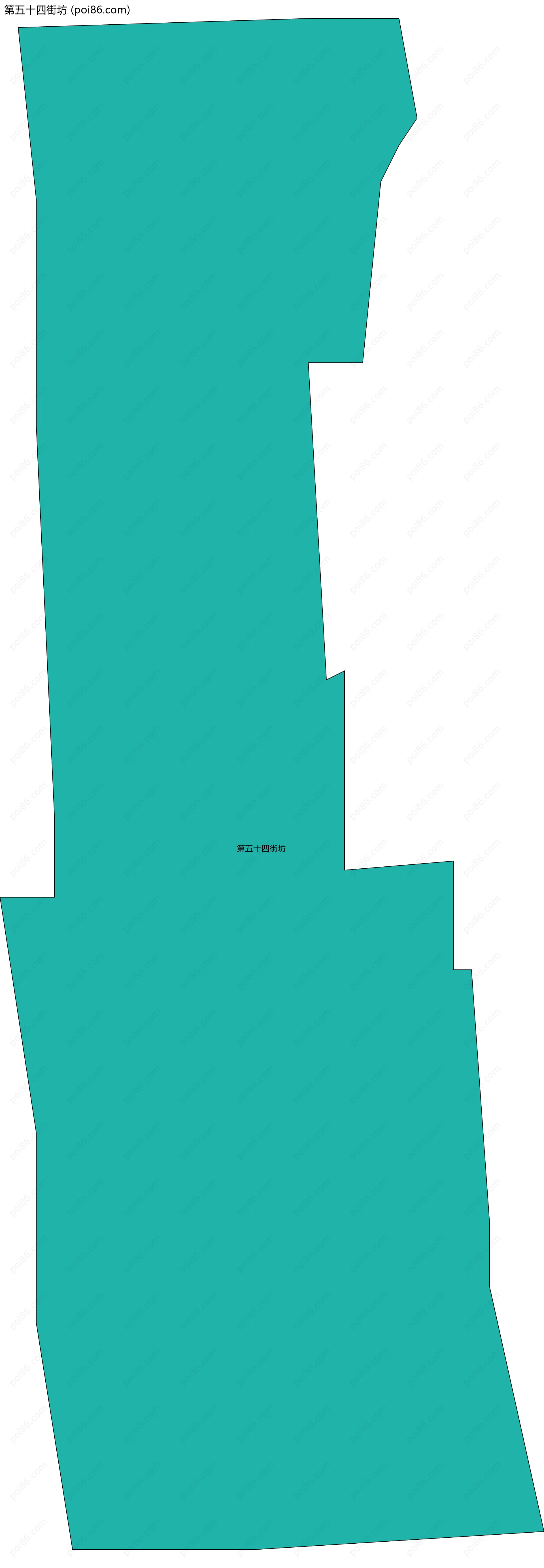 第五十四街坊边界地图
