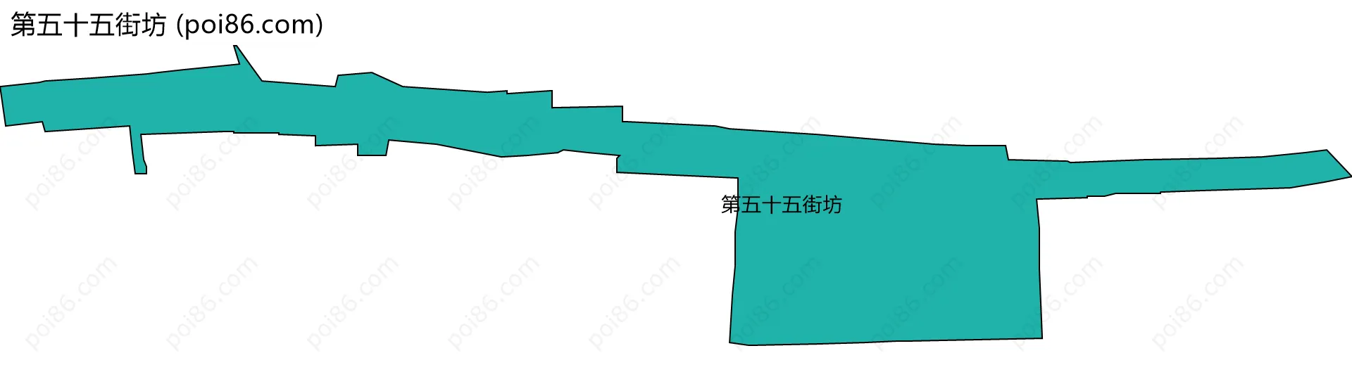 第五十五街坊边界地图