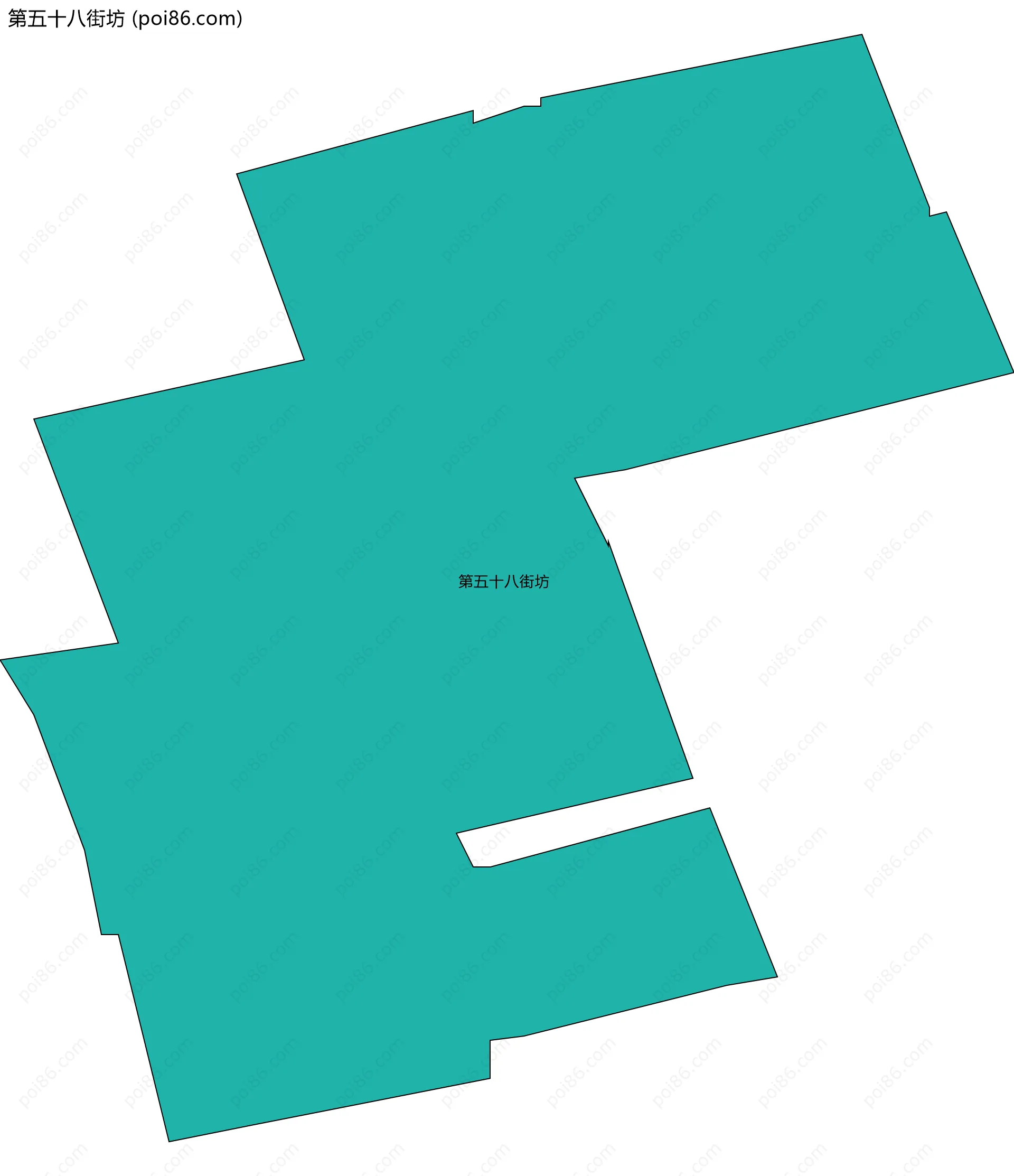 第五十八街坊边界地图