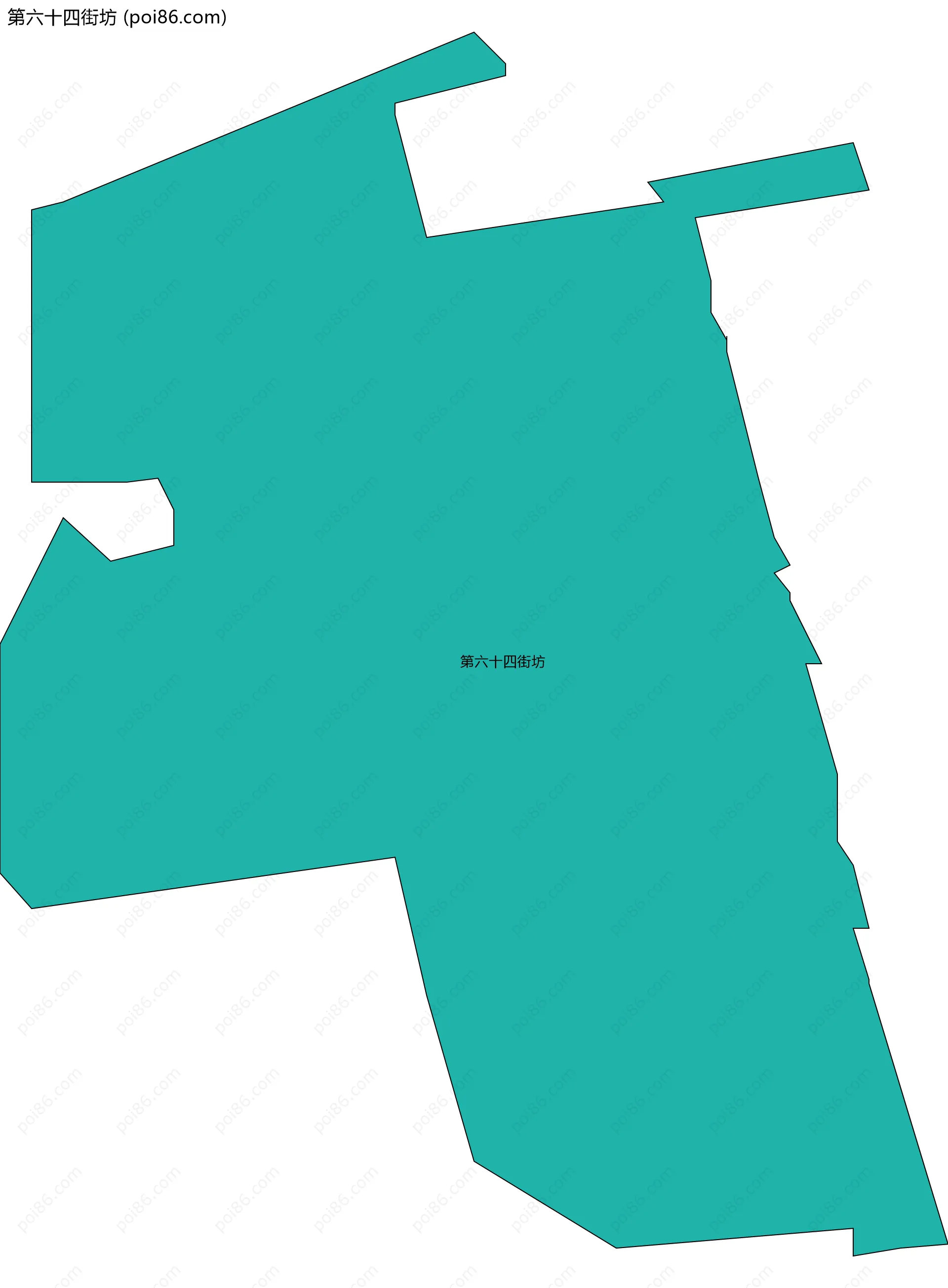 第六十四街坊边界地图