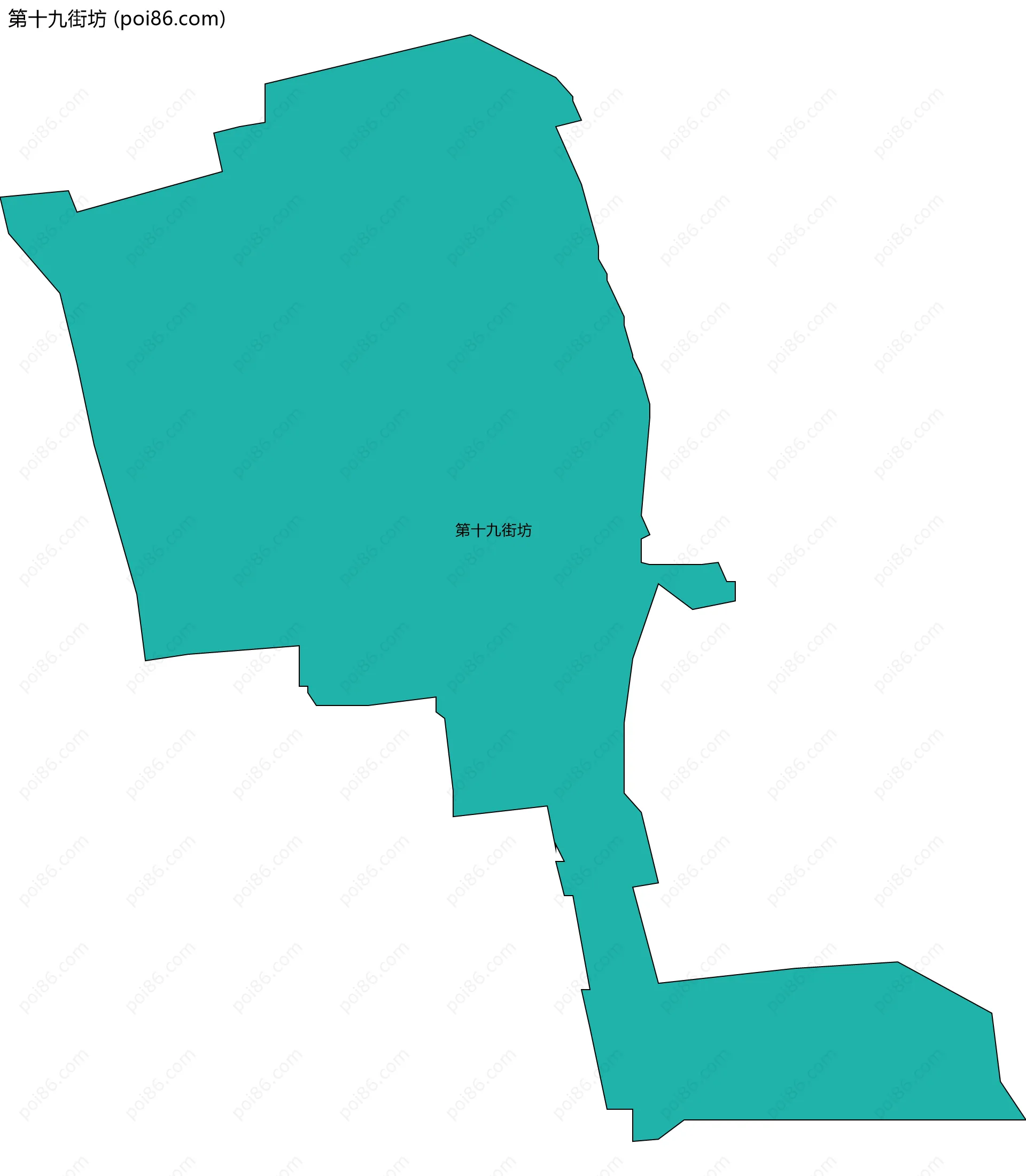 第十九街坊边界地图