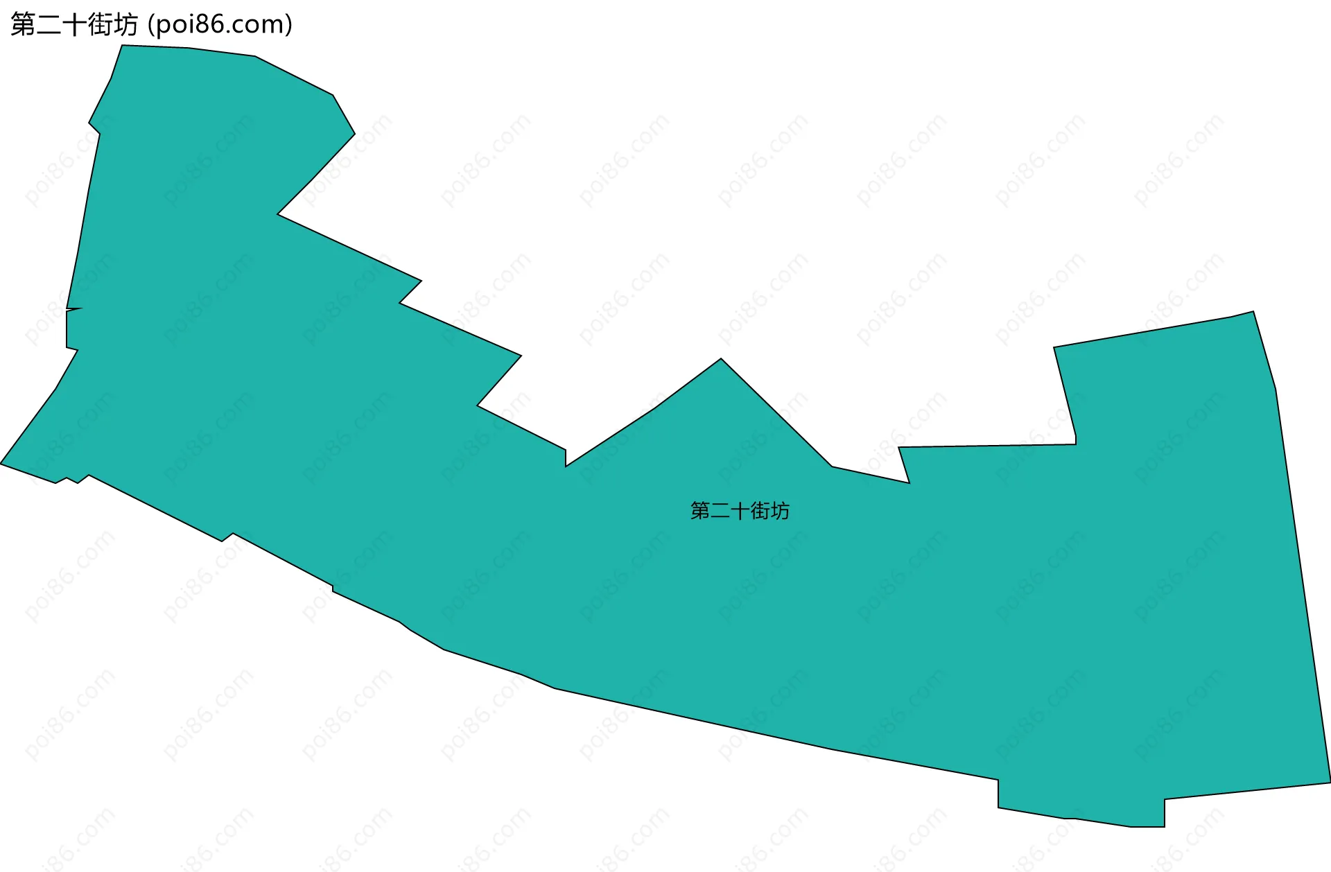 第二十街坊边界地图