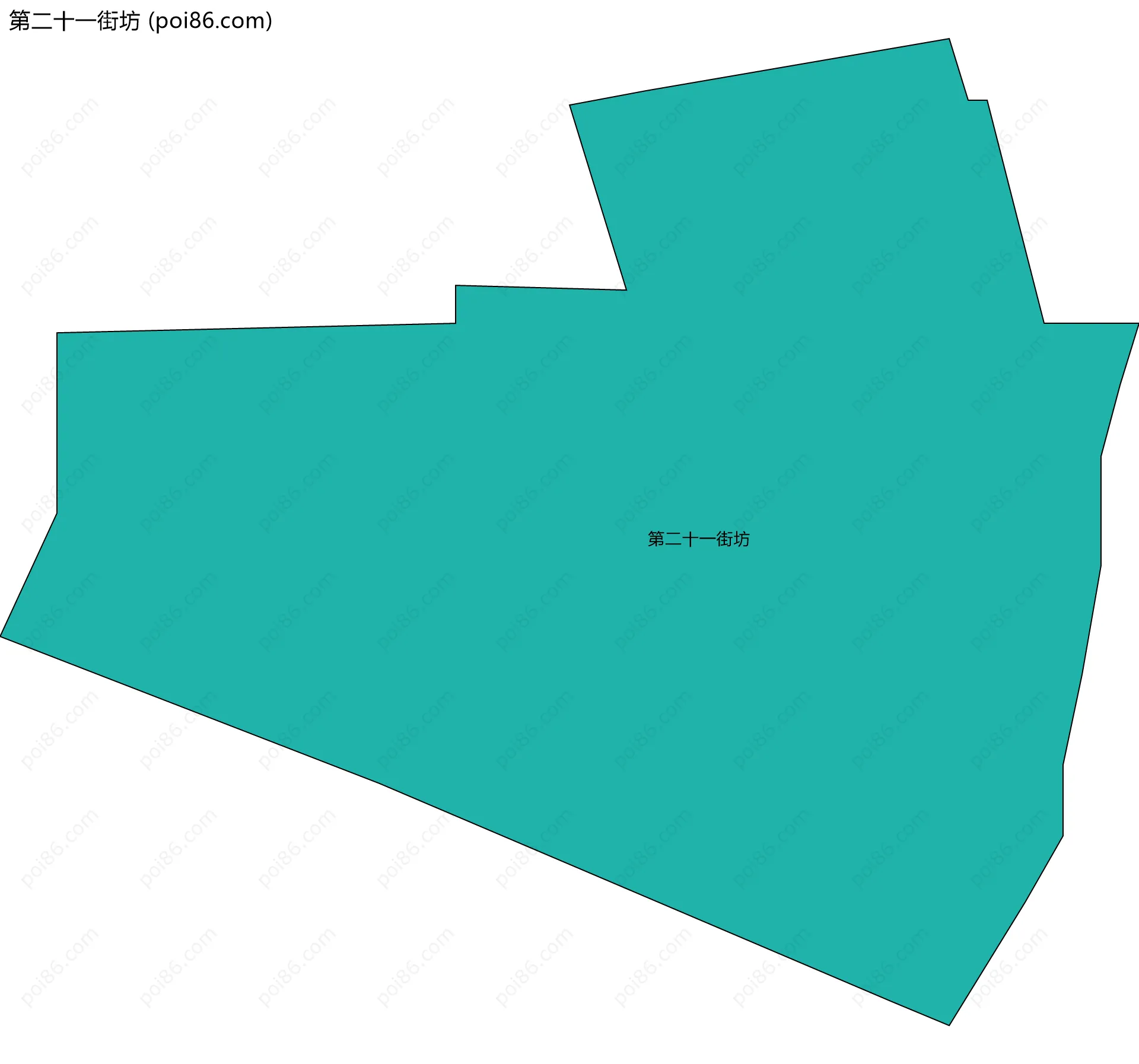 第二十一街坊边界地图