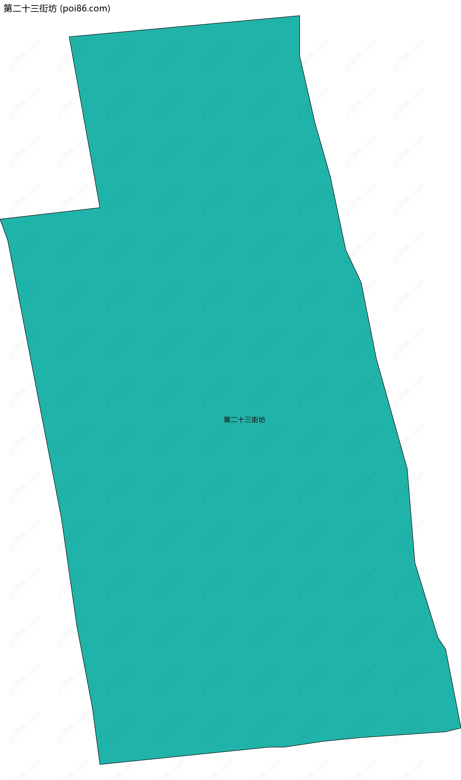 第二十三街坊边界地图