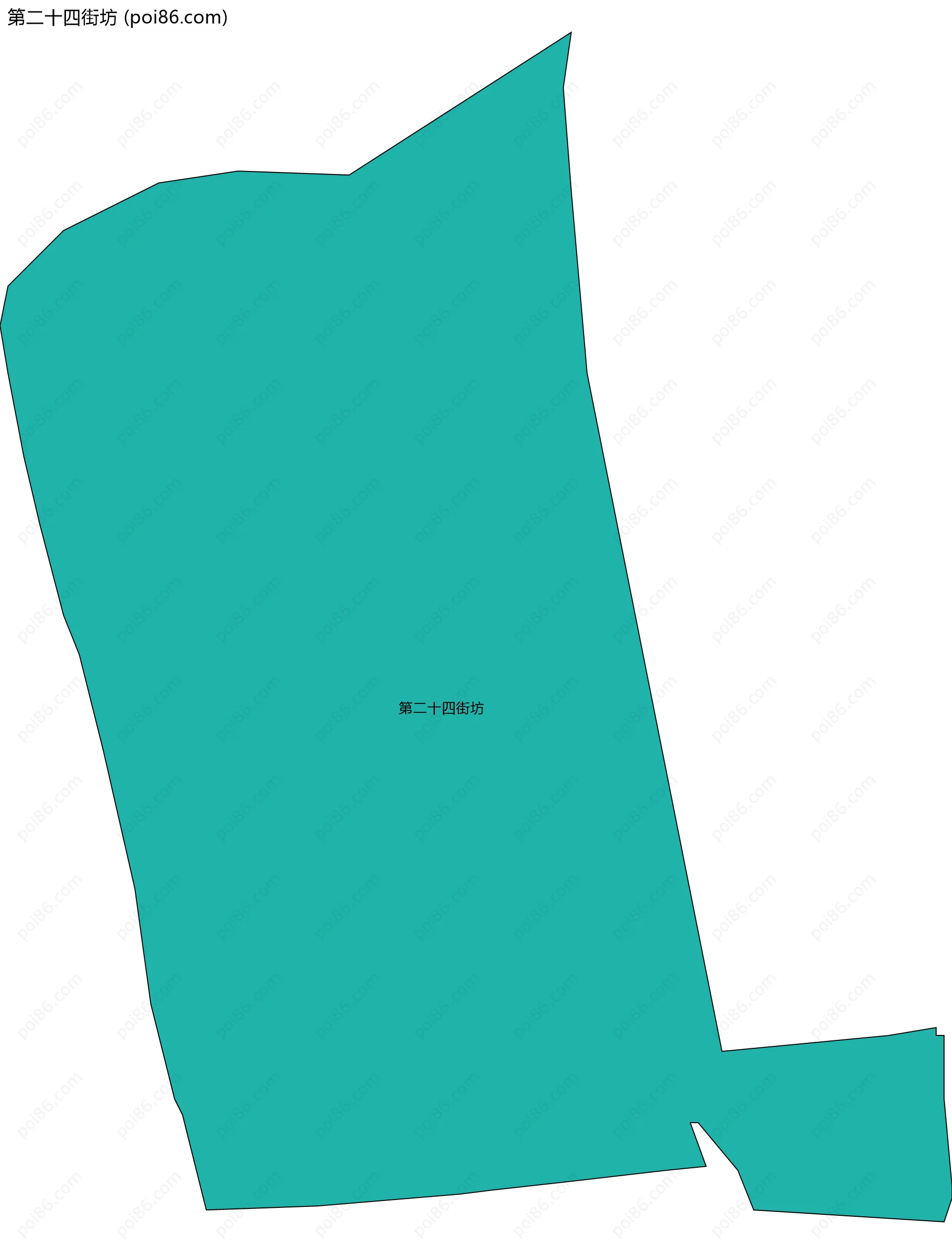 第二十四街坊边界地图