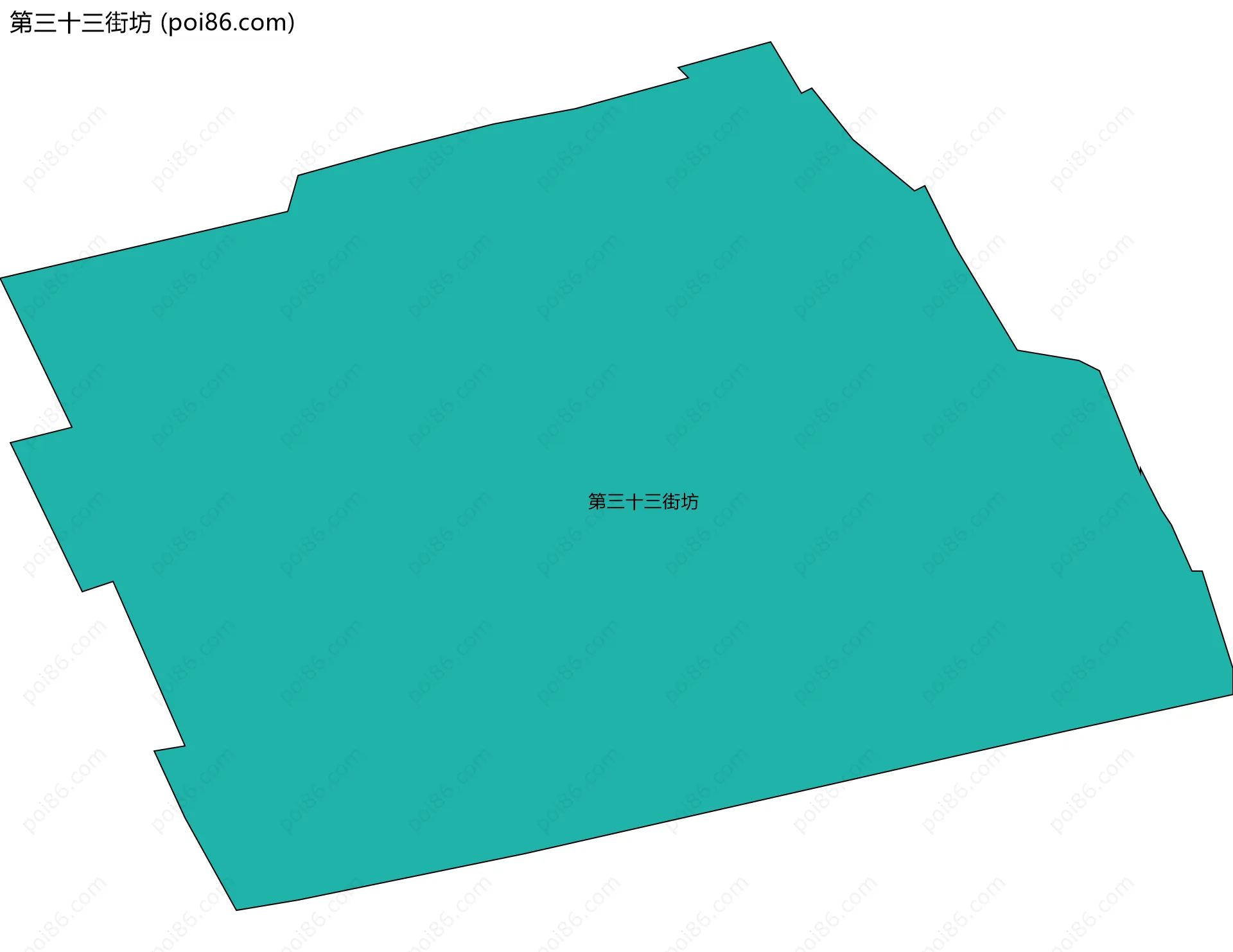 第三十三街坊边界地图