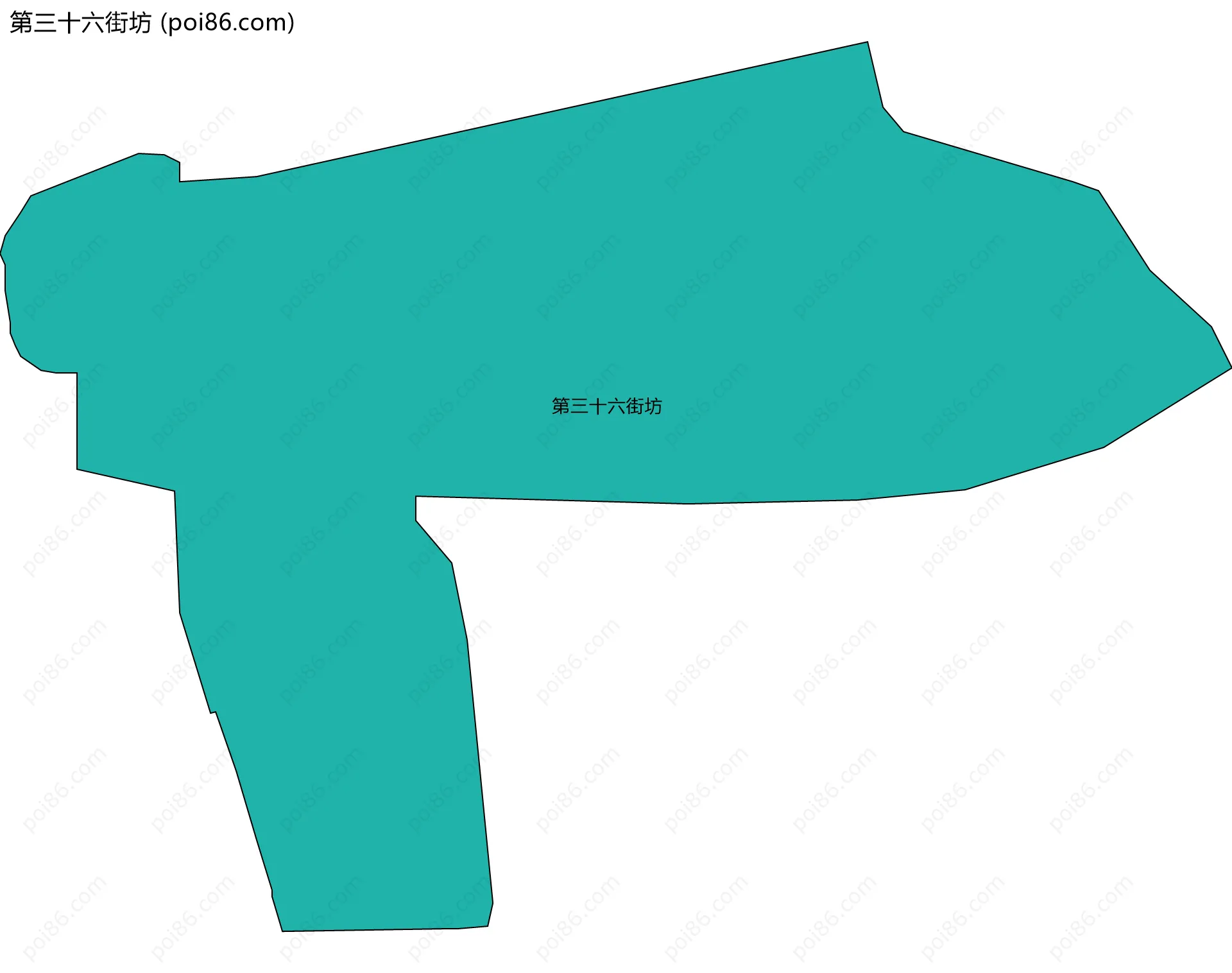 第三十六街坊边界地图