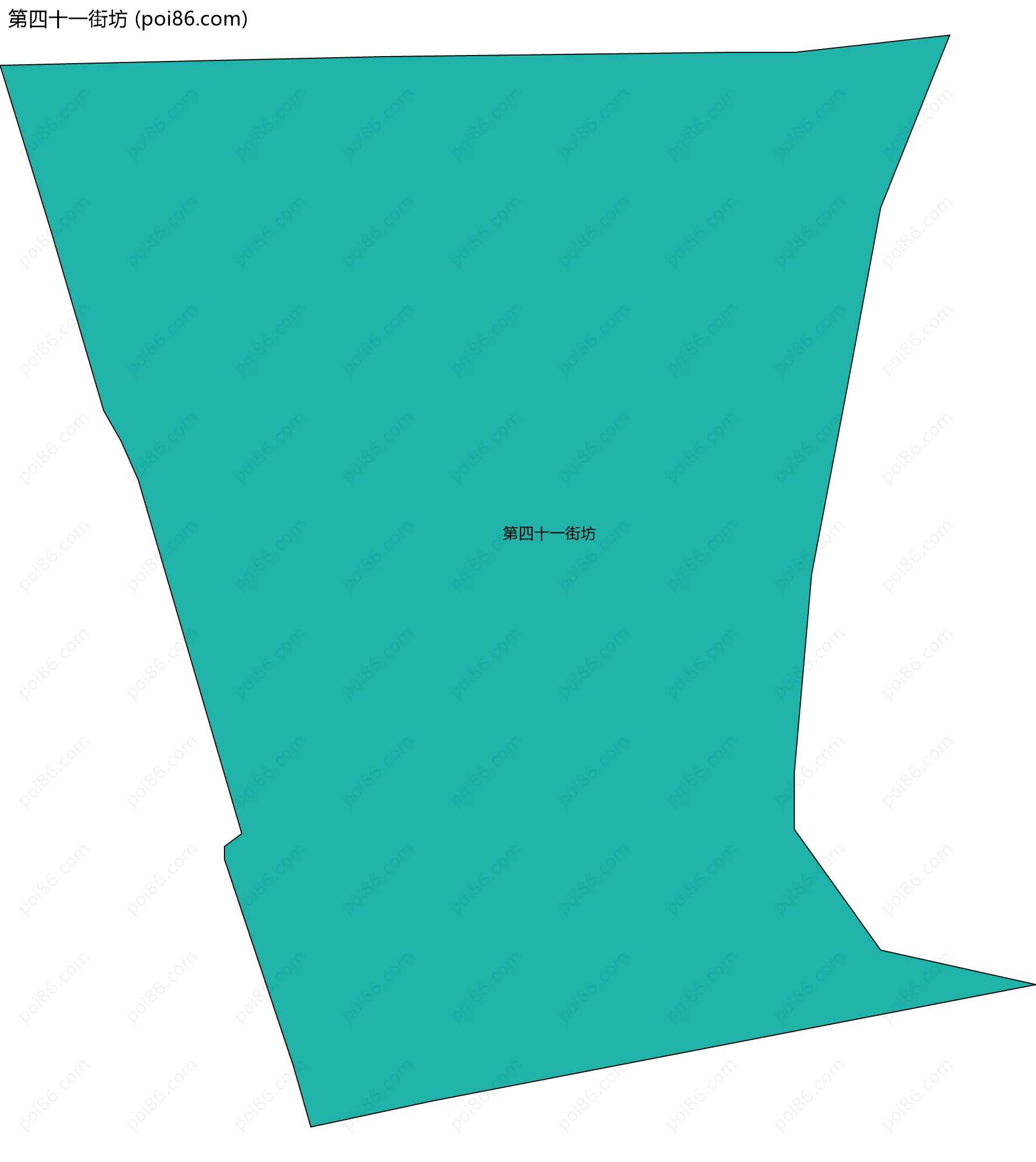 第四十一街坊边界地图