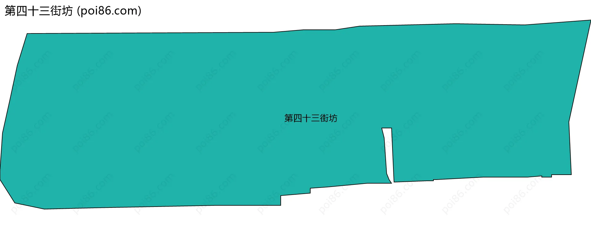 第四十三街坊边界地图