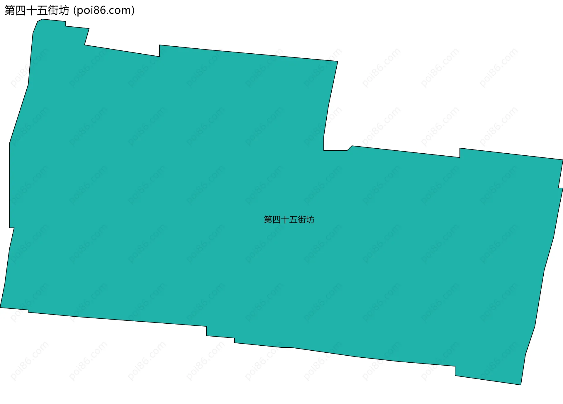 第四十五街坊边界地图