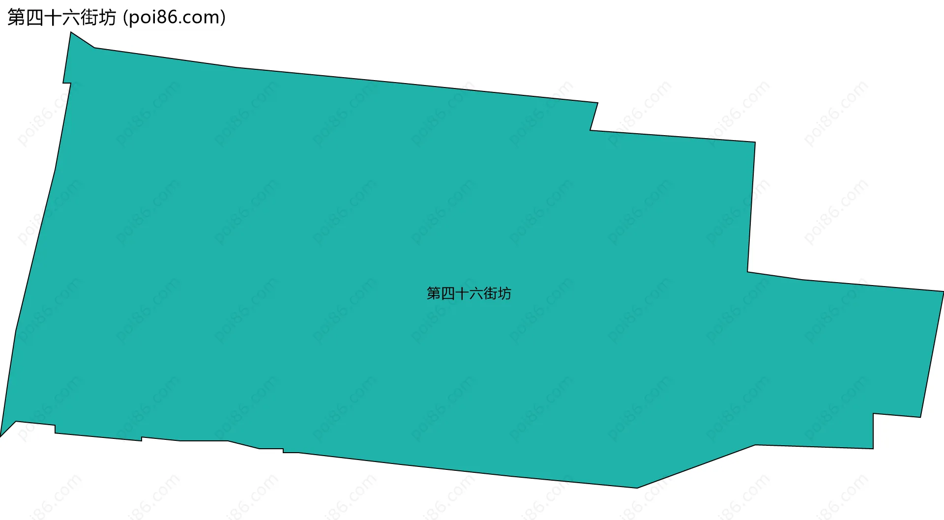 第四十六街坊边界地图