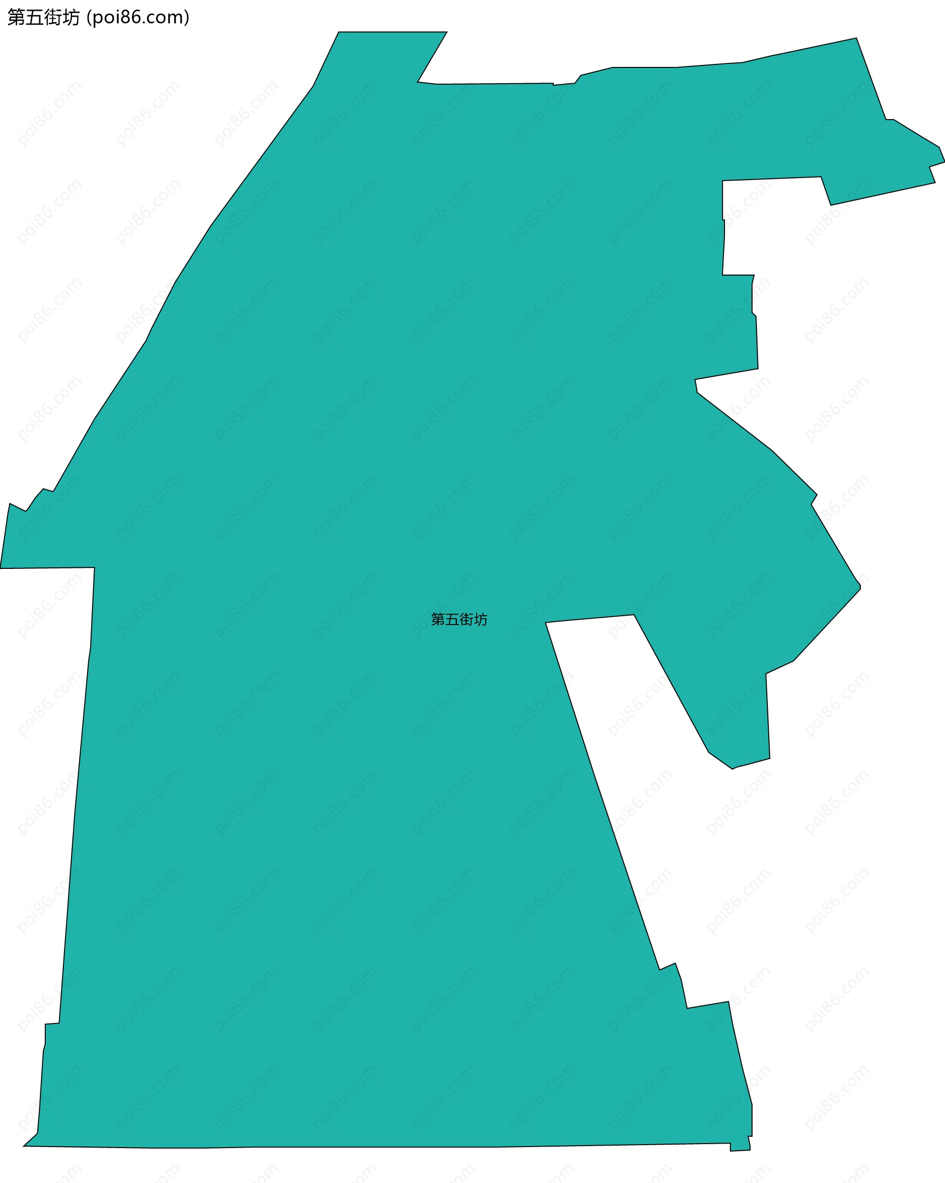 第五街坊边界地图