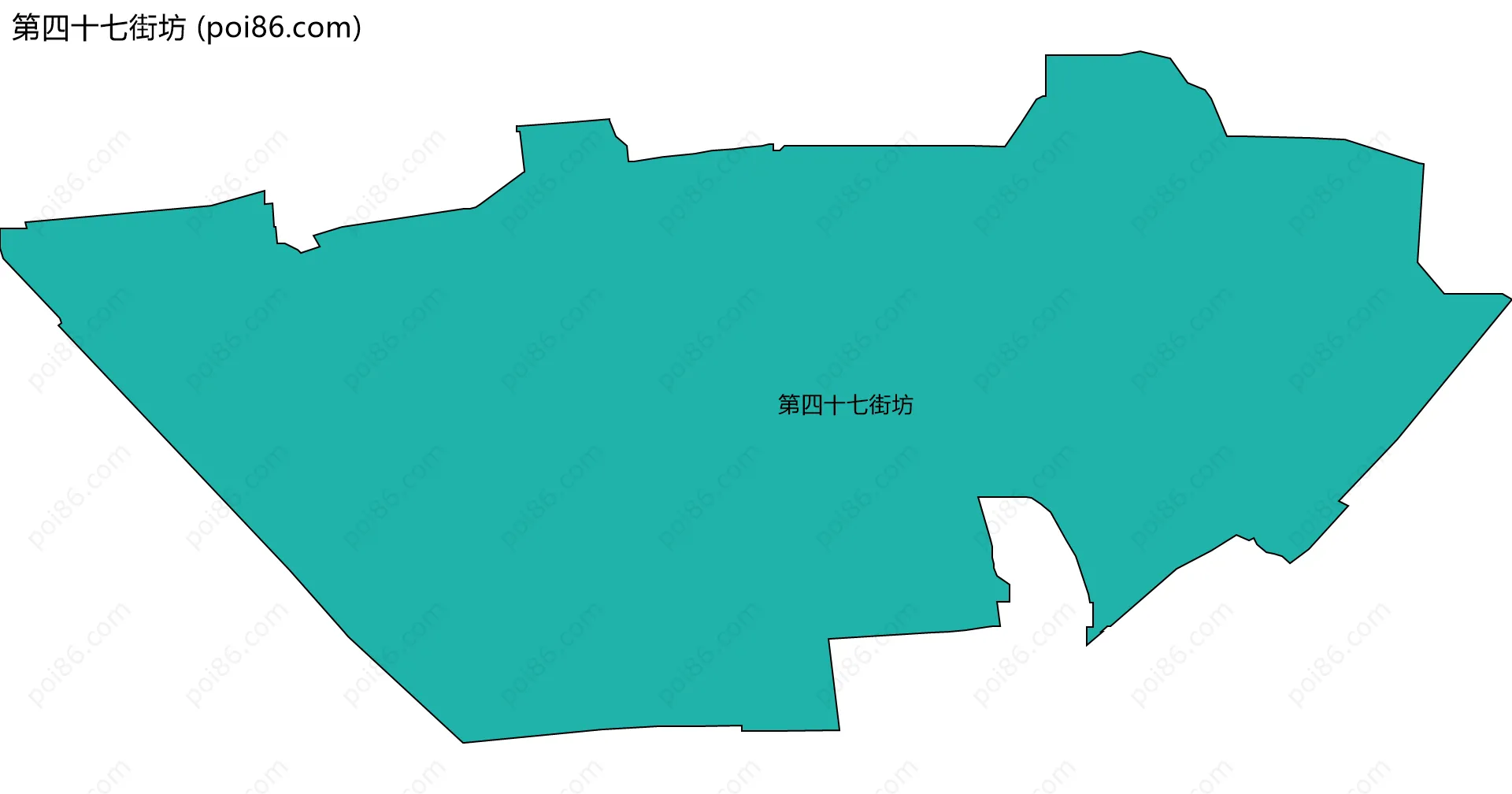 第四十七街坊边界地图