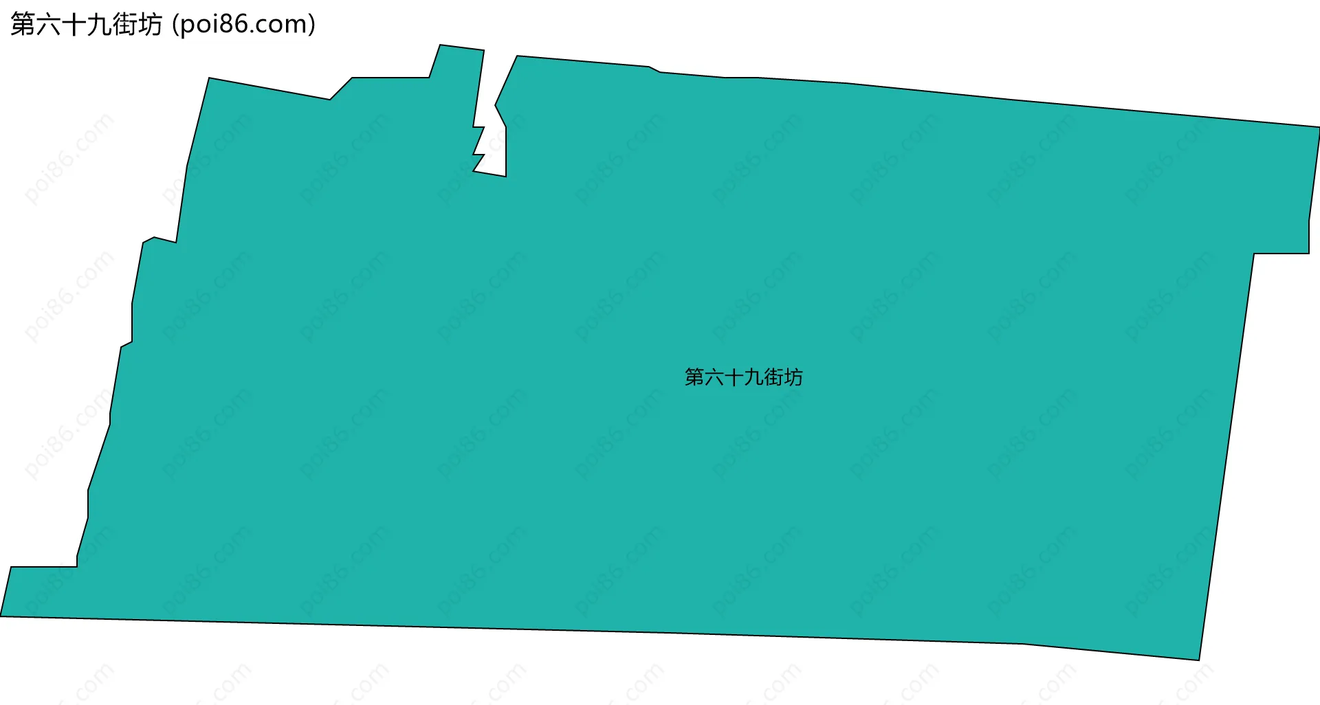 第六十九街坊边界地图