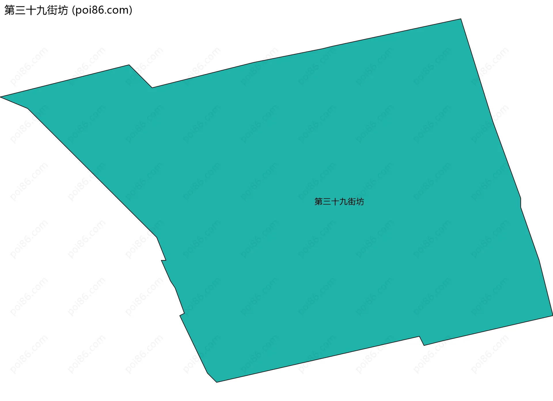 第三十九街坊边界地图