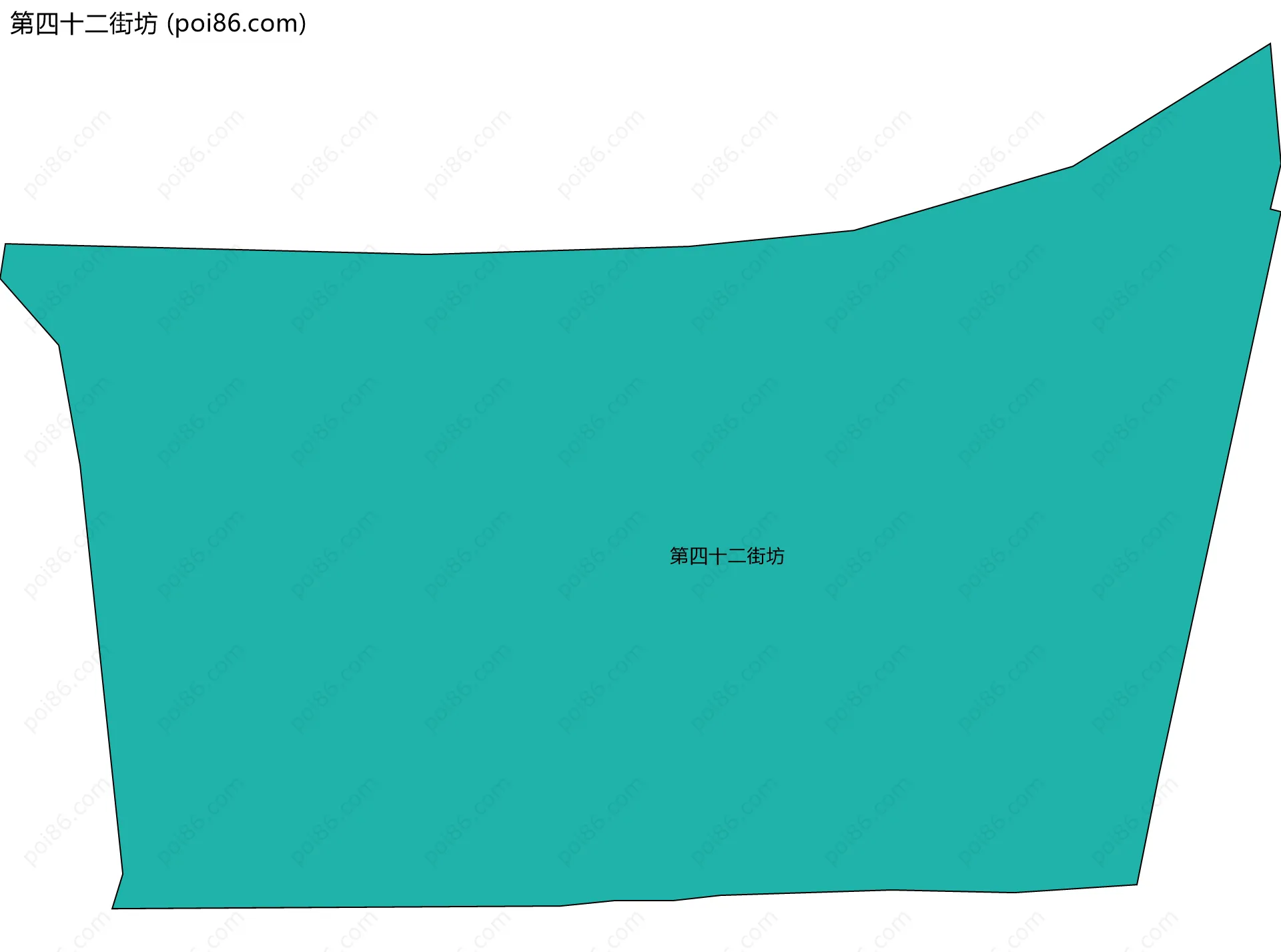 第四十二街坊边界地图