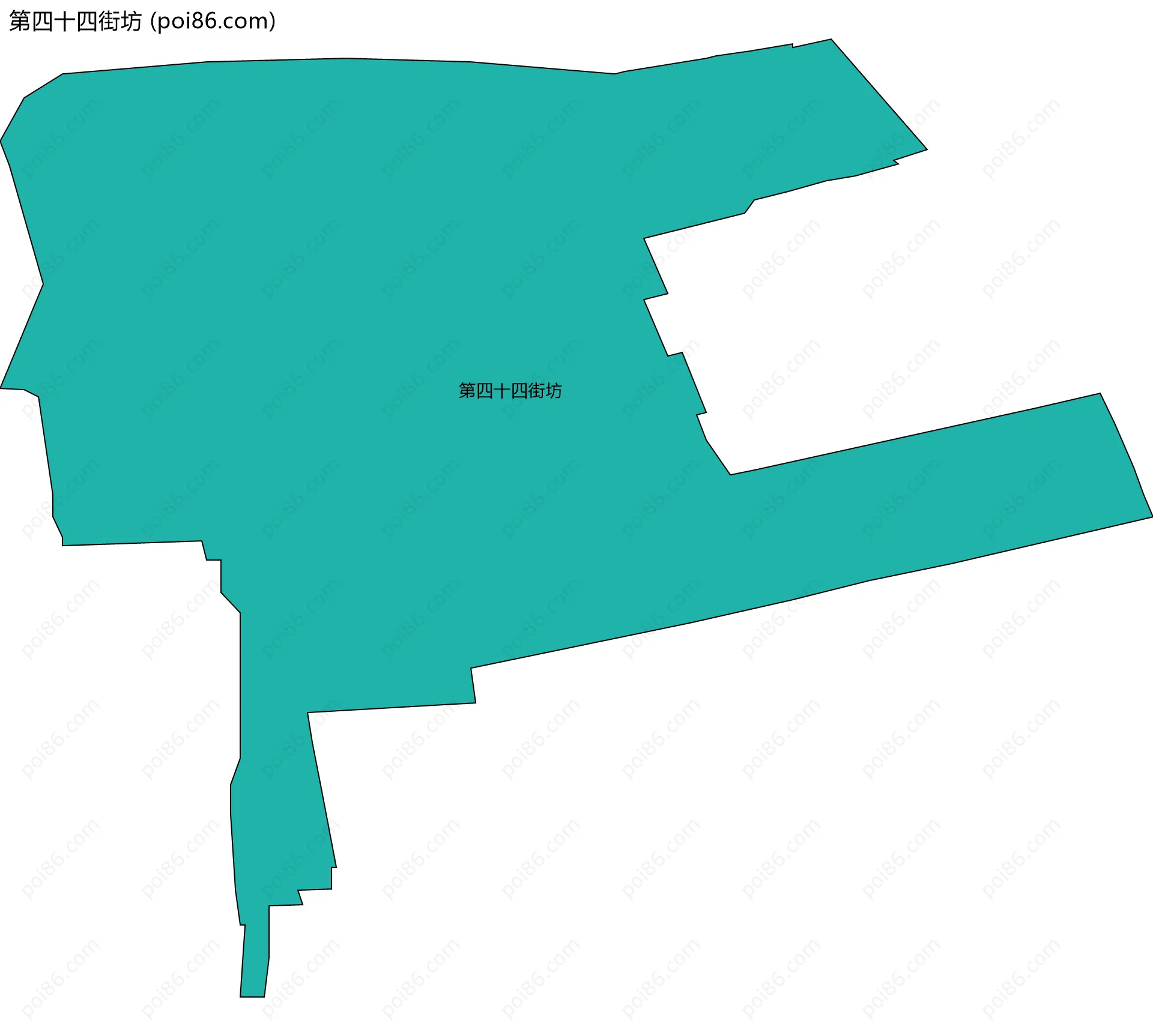 第四十四街坊边界地图