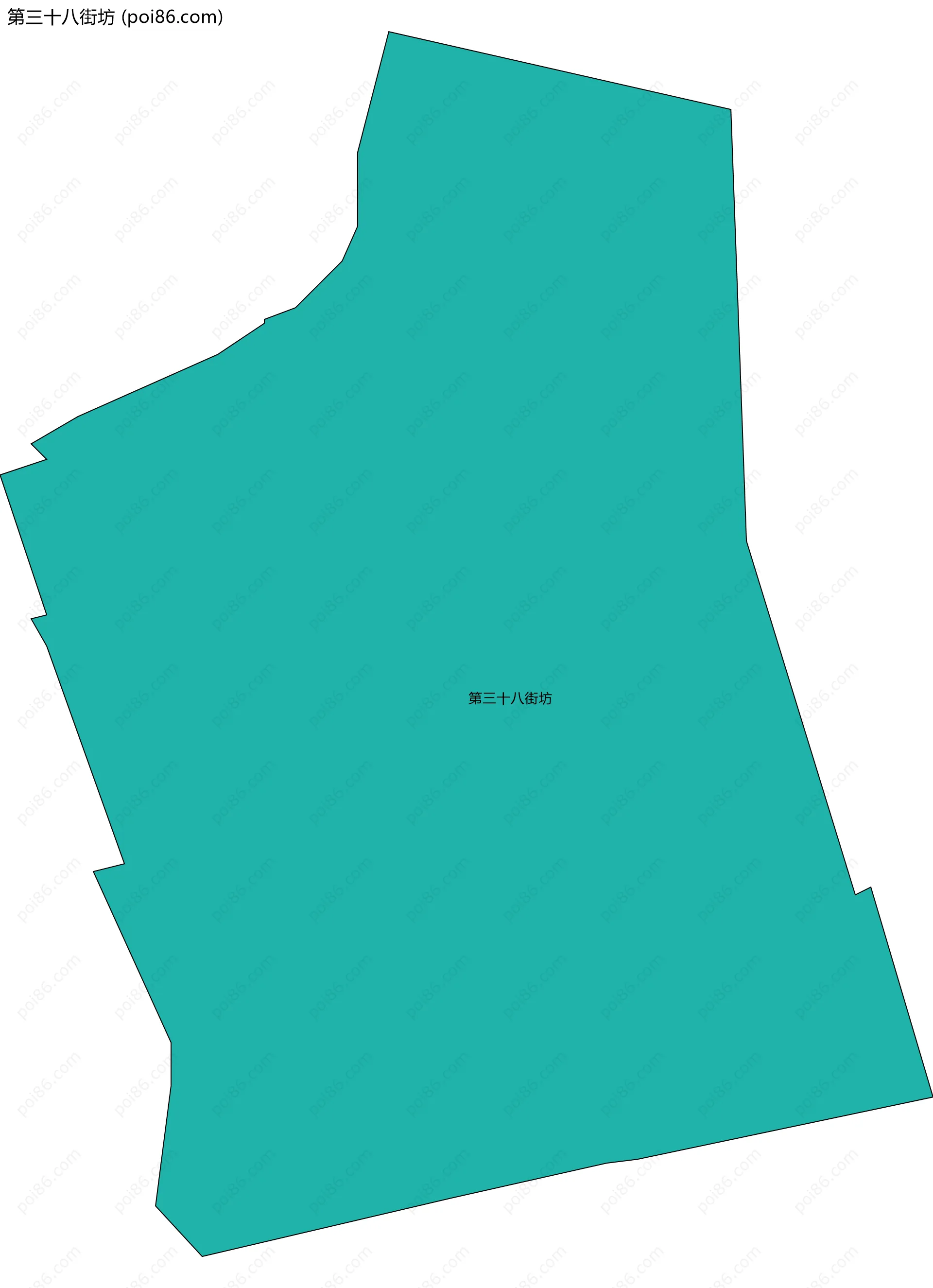 第三十八街坊边界地图