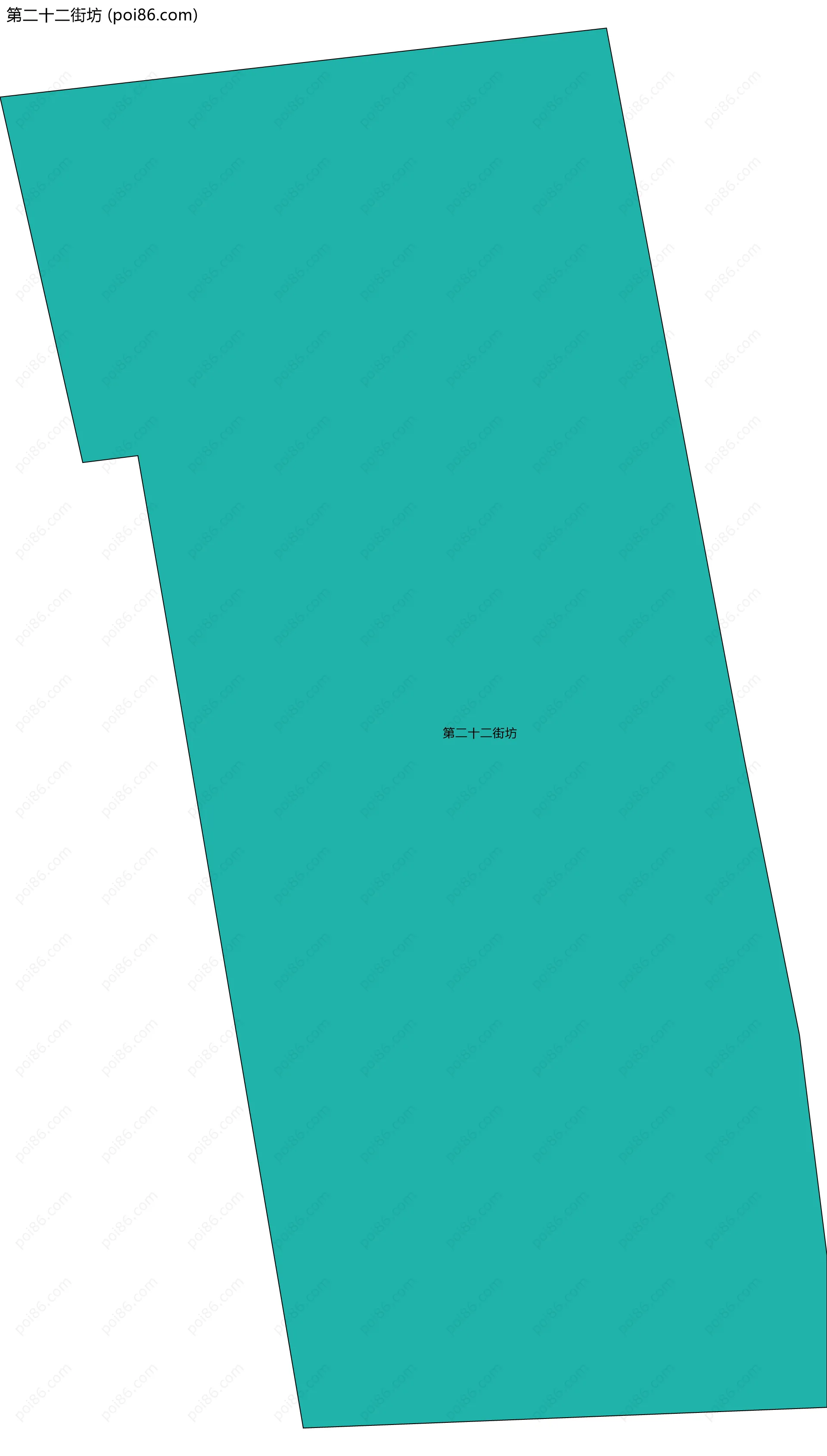 第二十二街坊边界地图