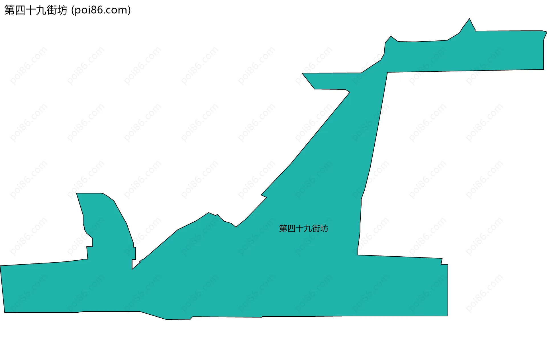 第四十九街坊边界地图