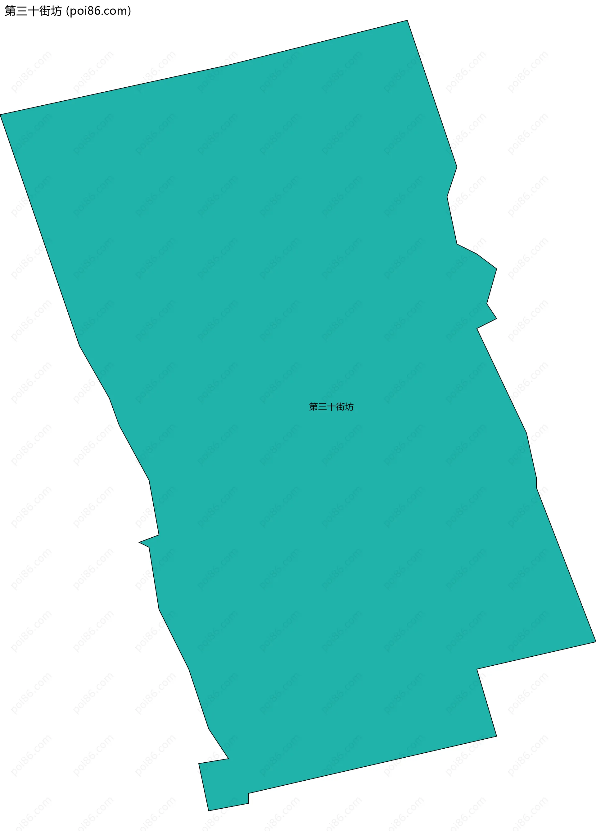 第三十街坊边界地图