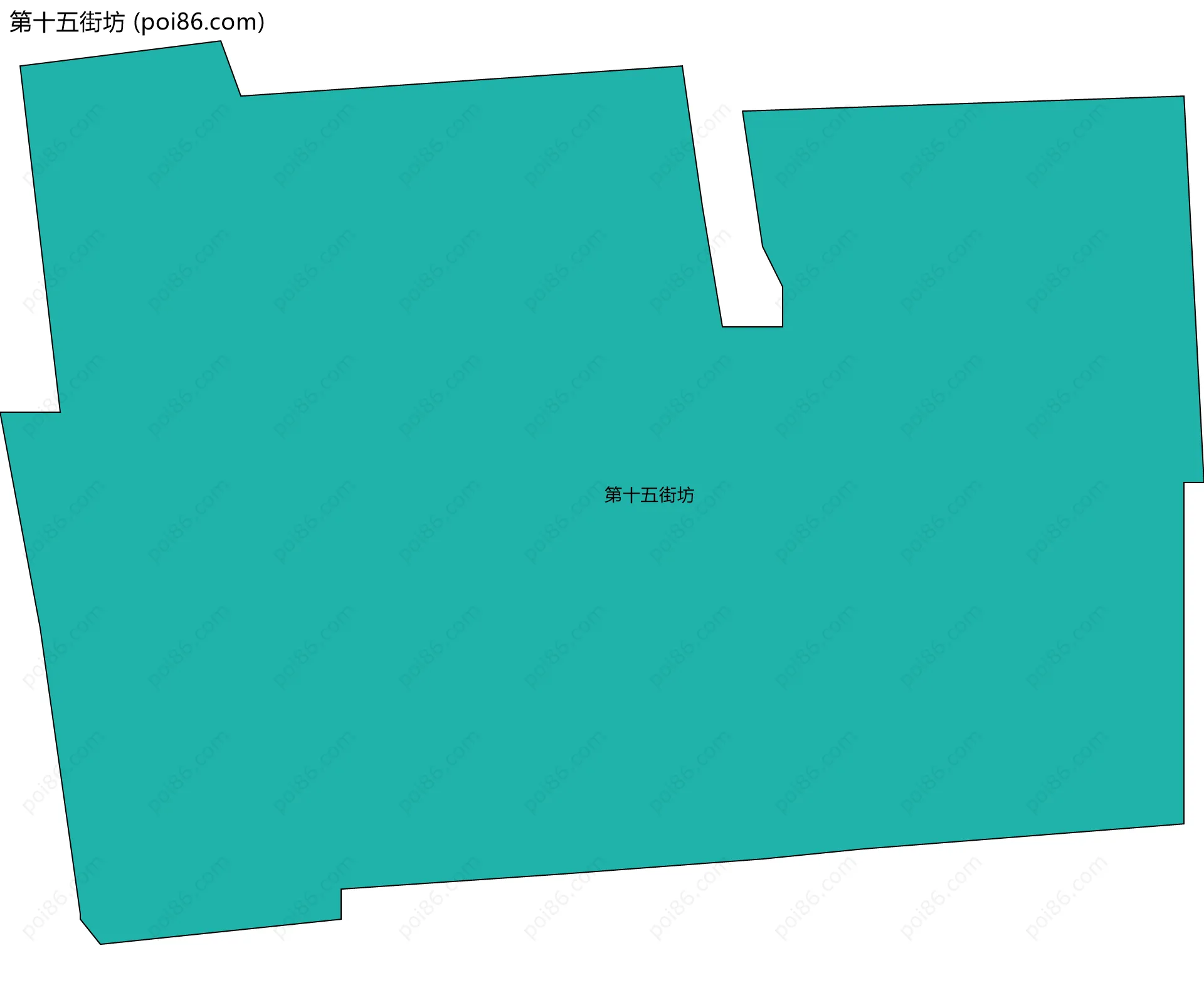 第十五街坊边界地图