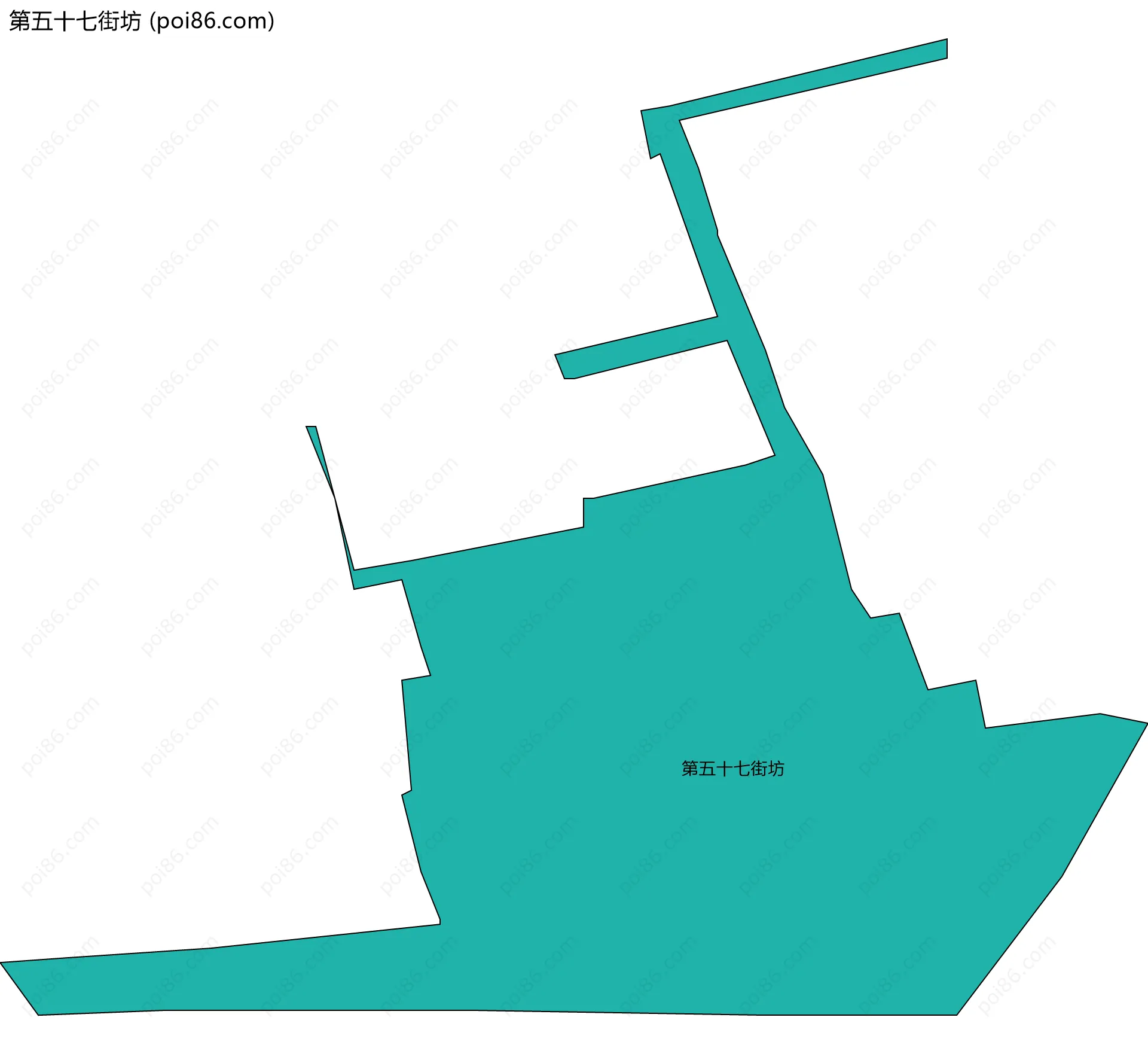 第五十七街坊边界地图