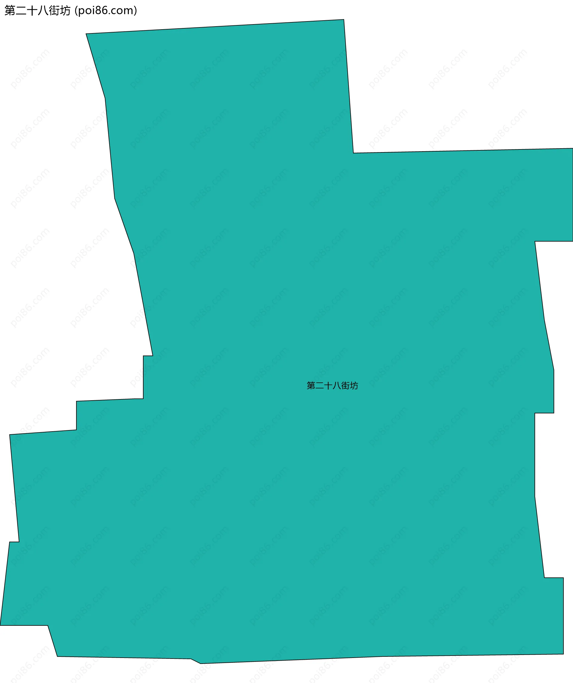 第二十八街坊边界地图