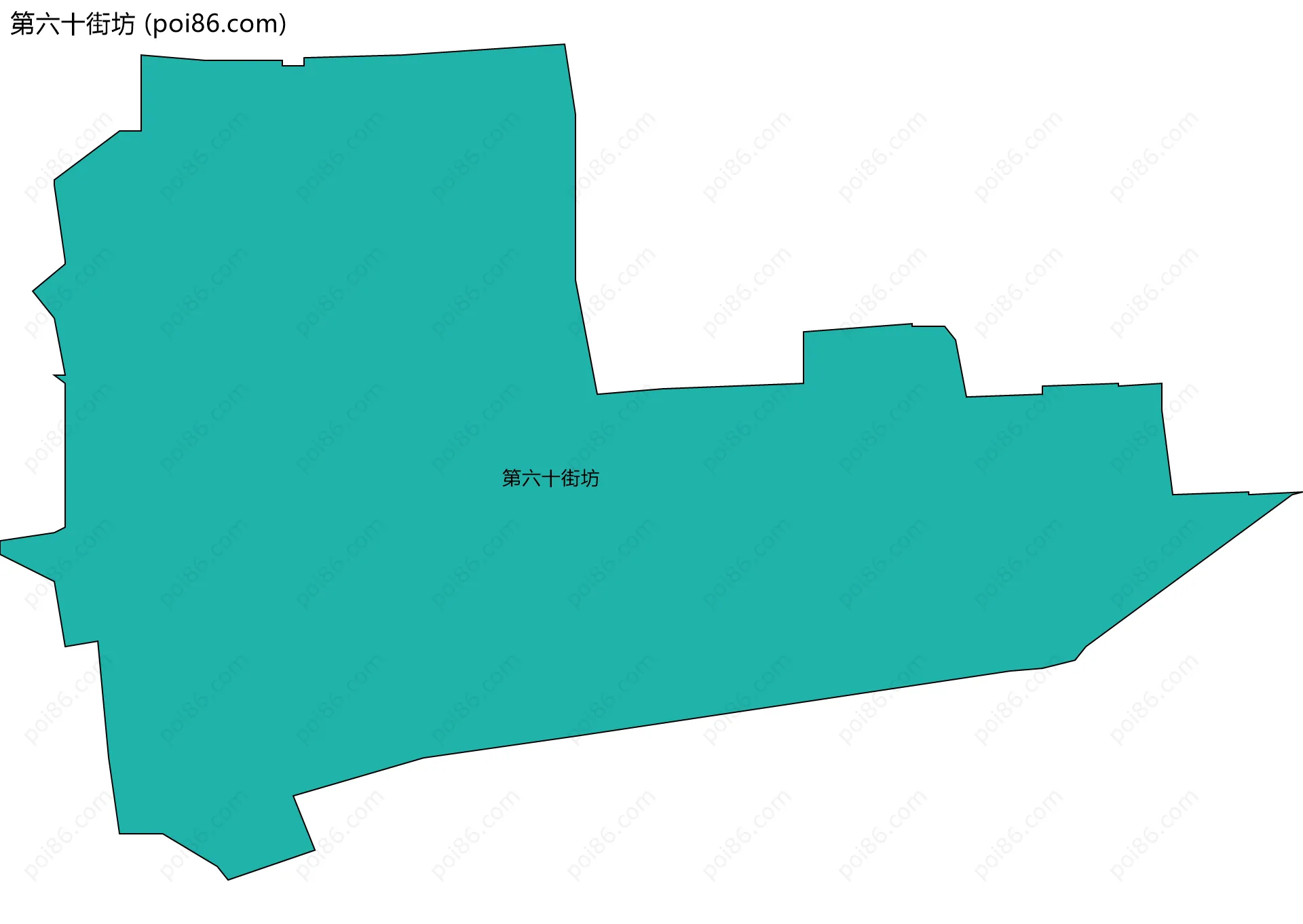 第六十街坊边界地图