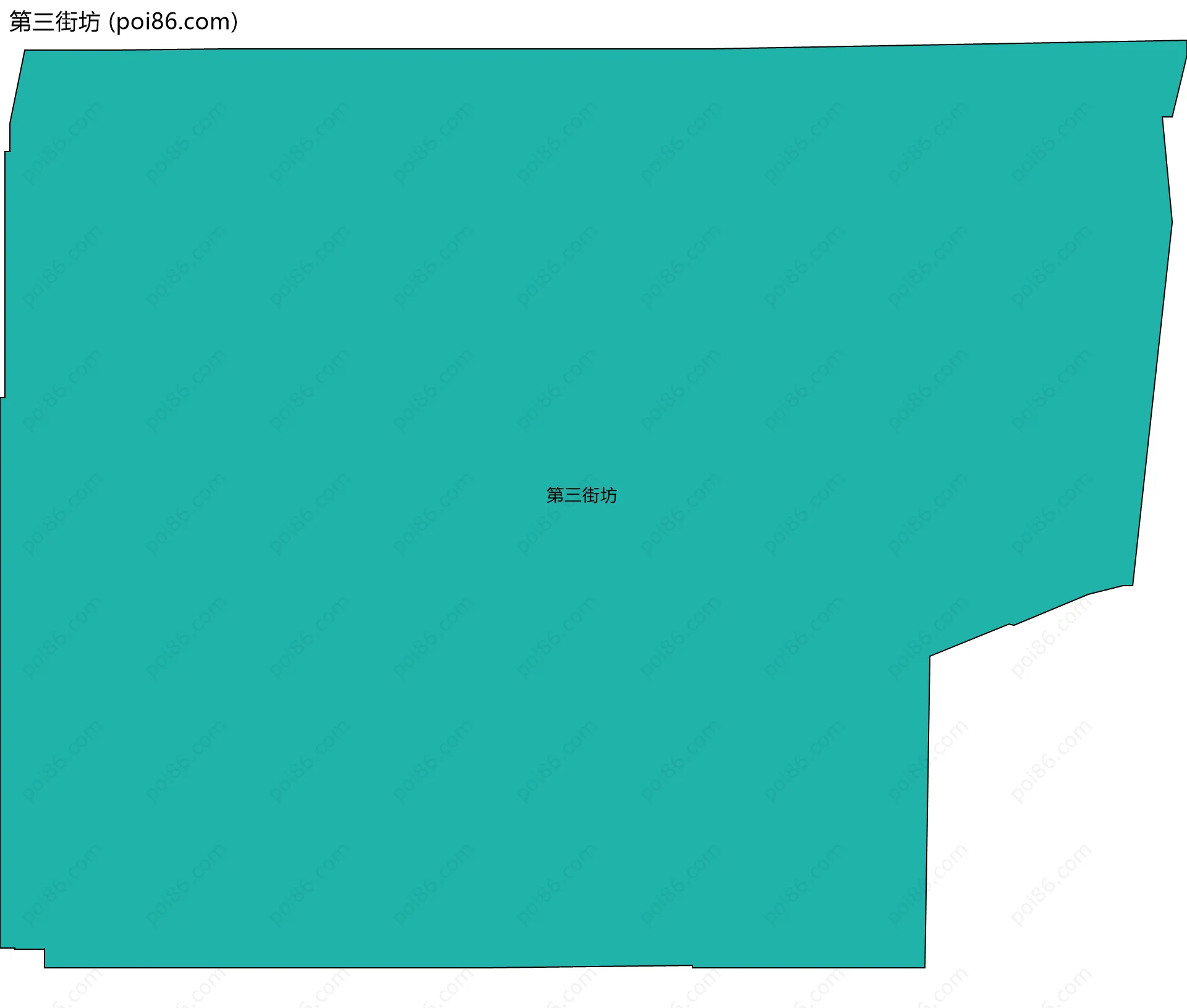 第三街坊边界地图