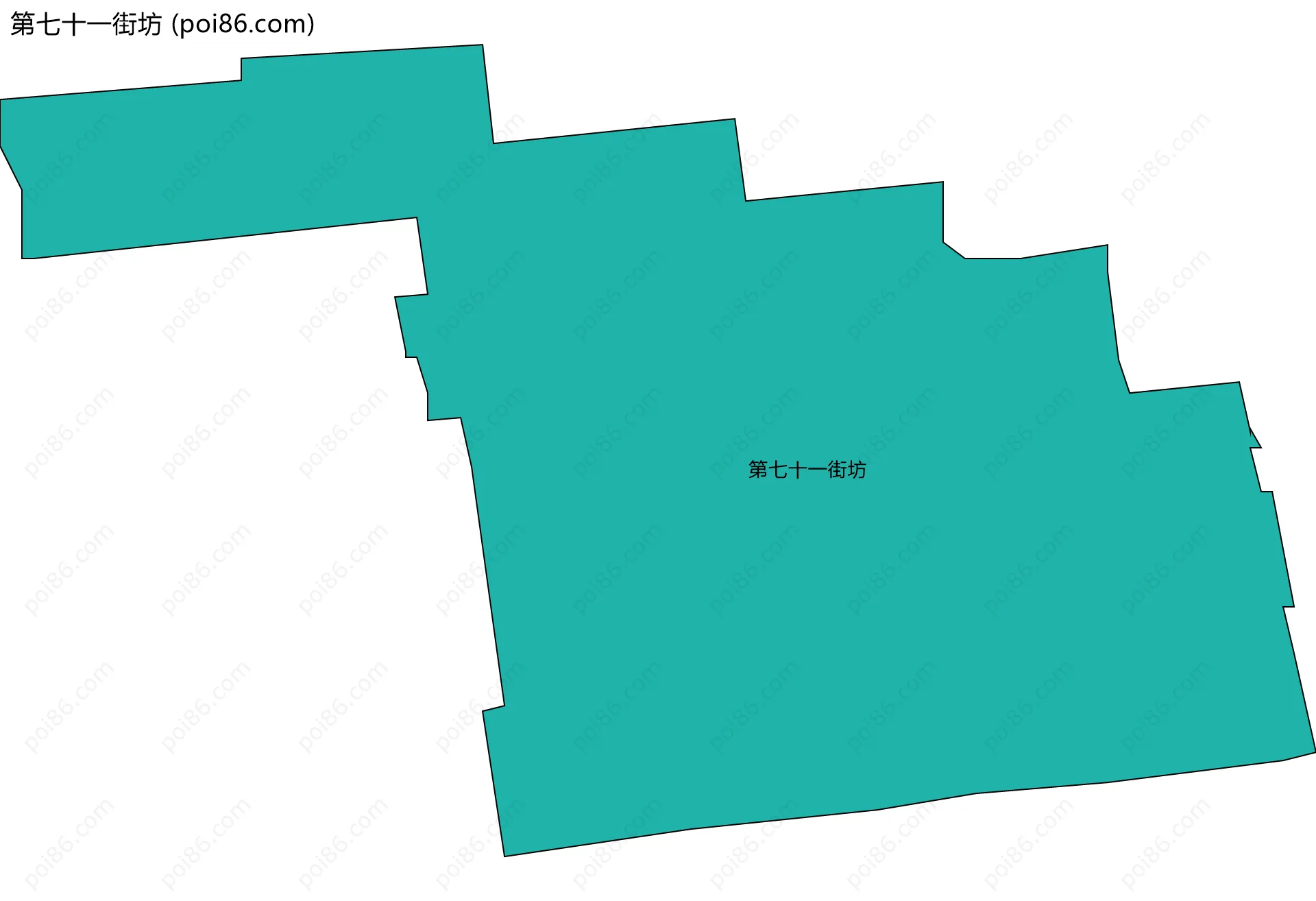 第七十一街坊边界地图
