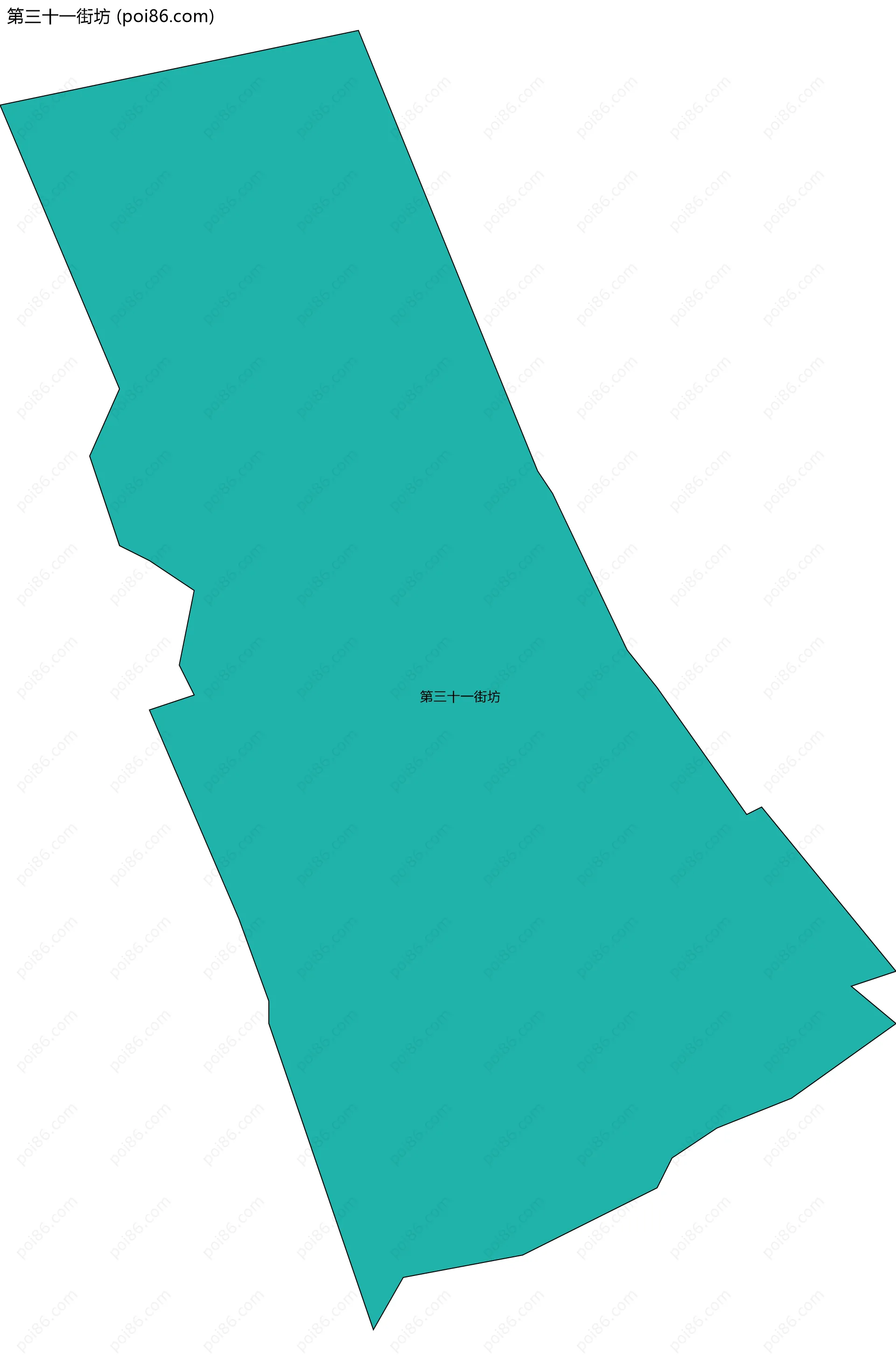 第三十一街坊边界地图