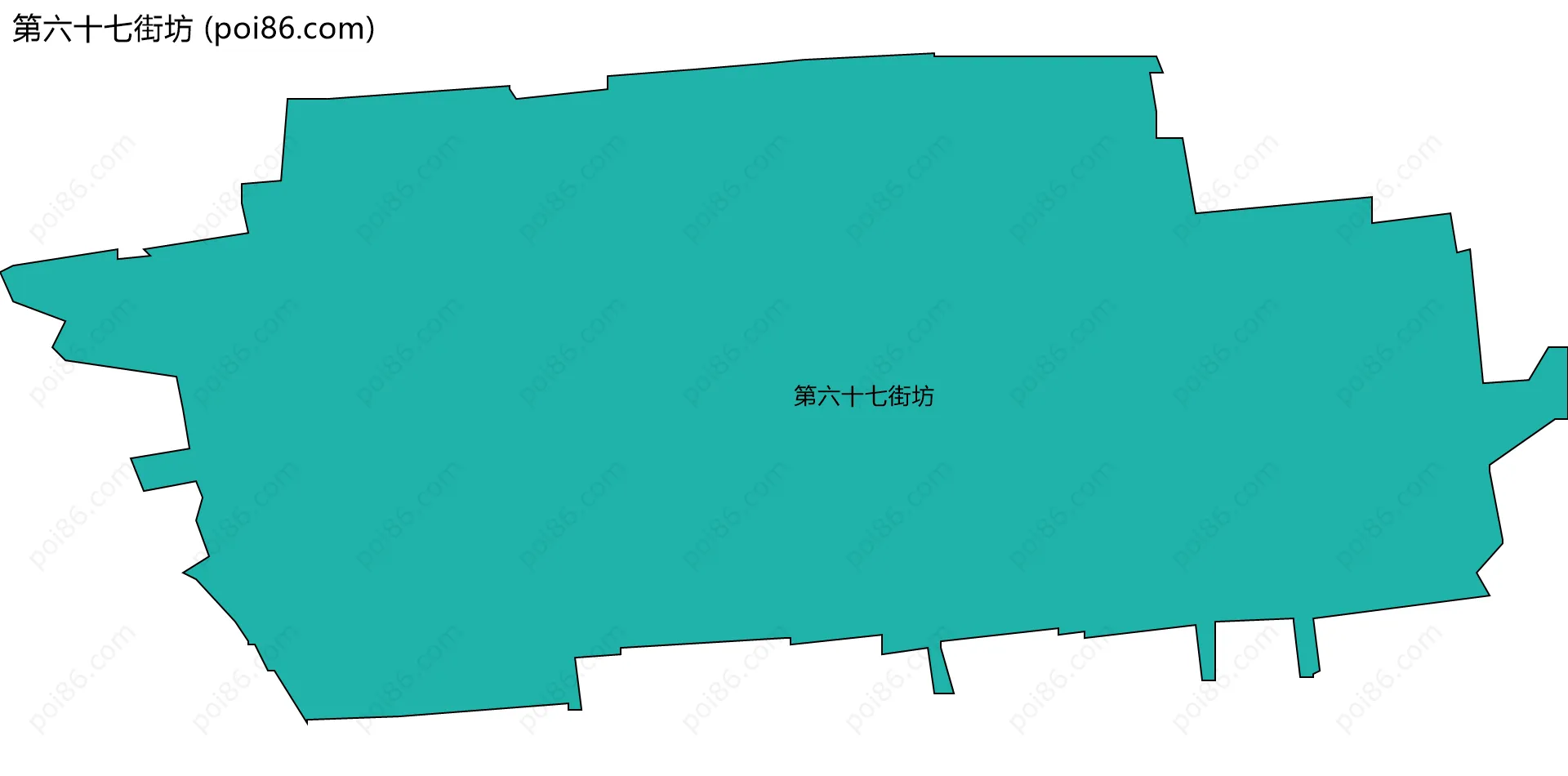 第六十七街坊边界地图