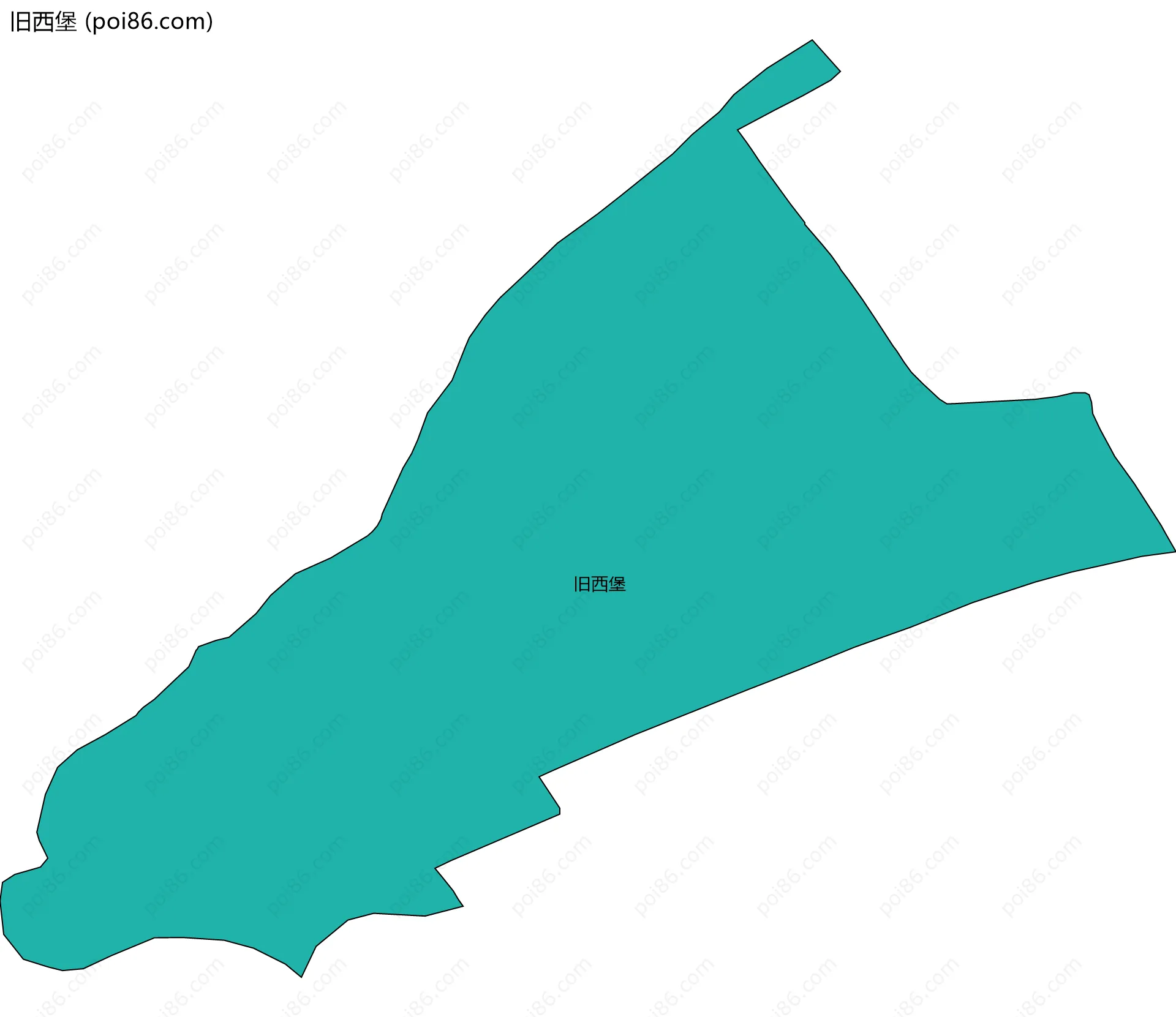 旧西堡边界地图