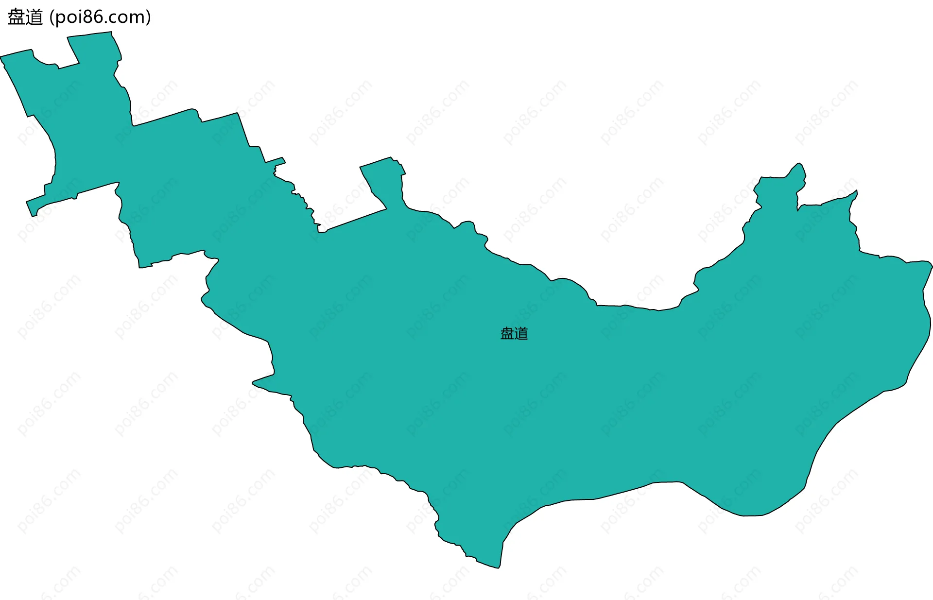 盘道边界地图