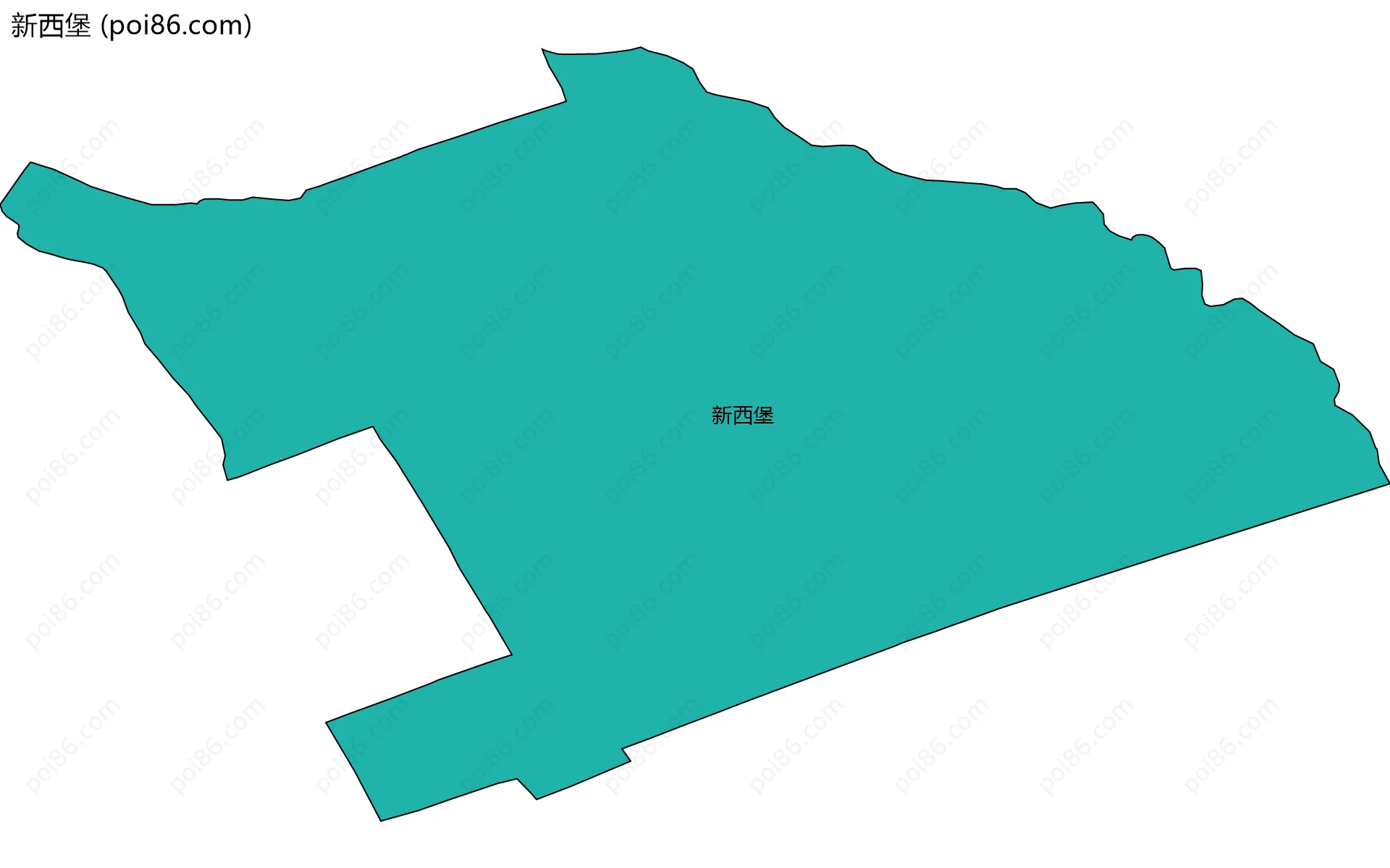 新西堡边界地图