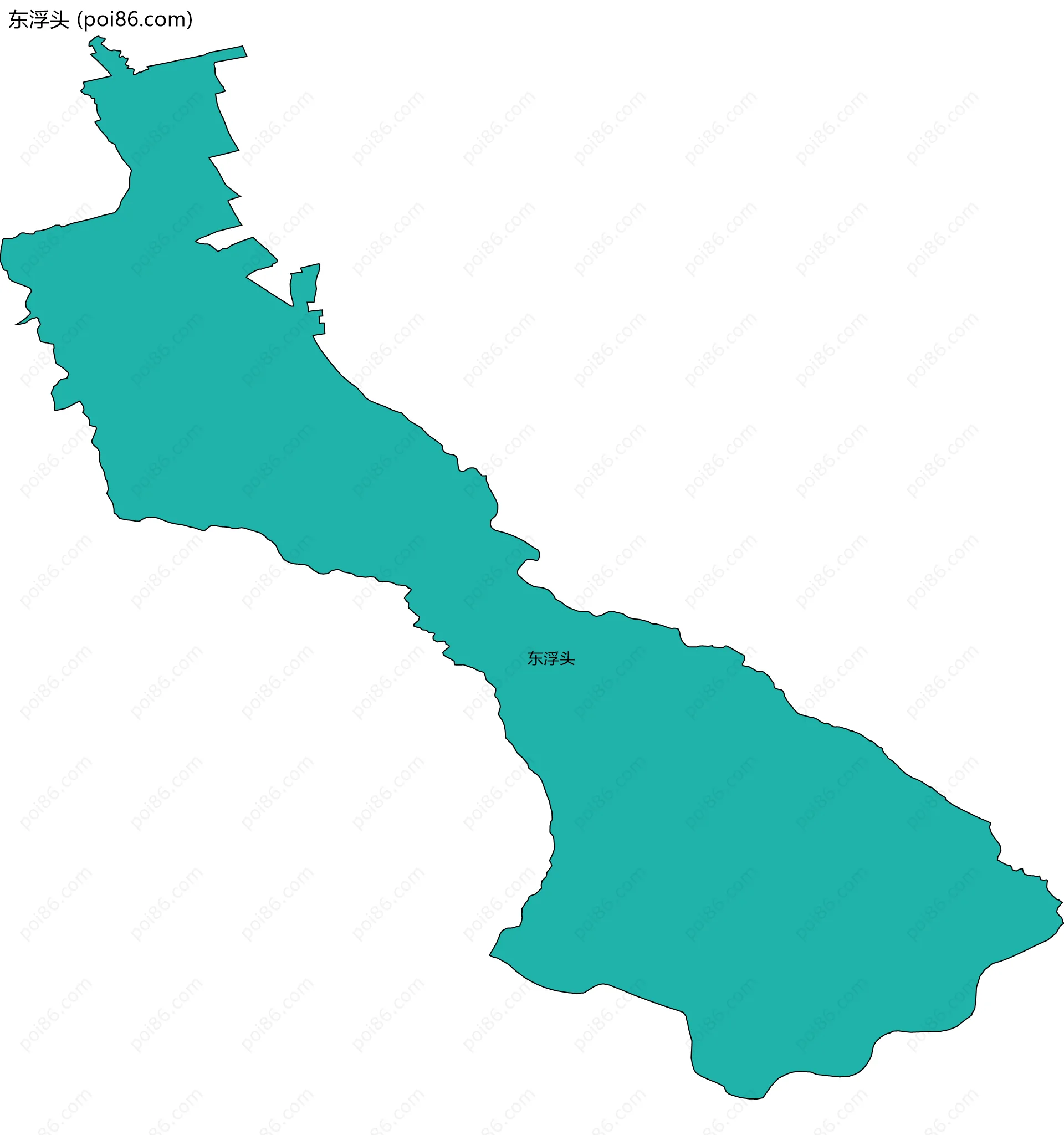 东浮头边界地图