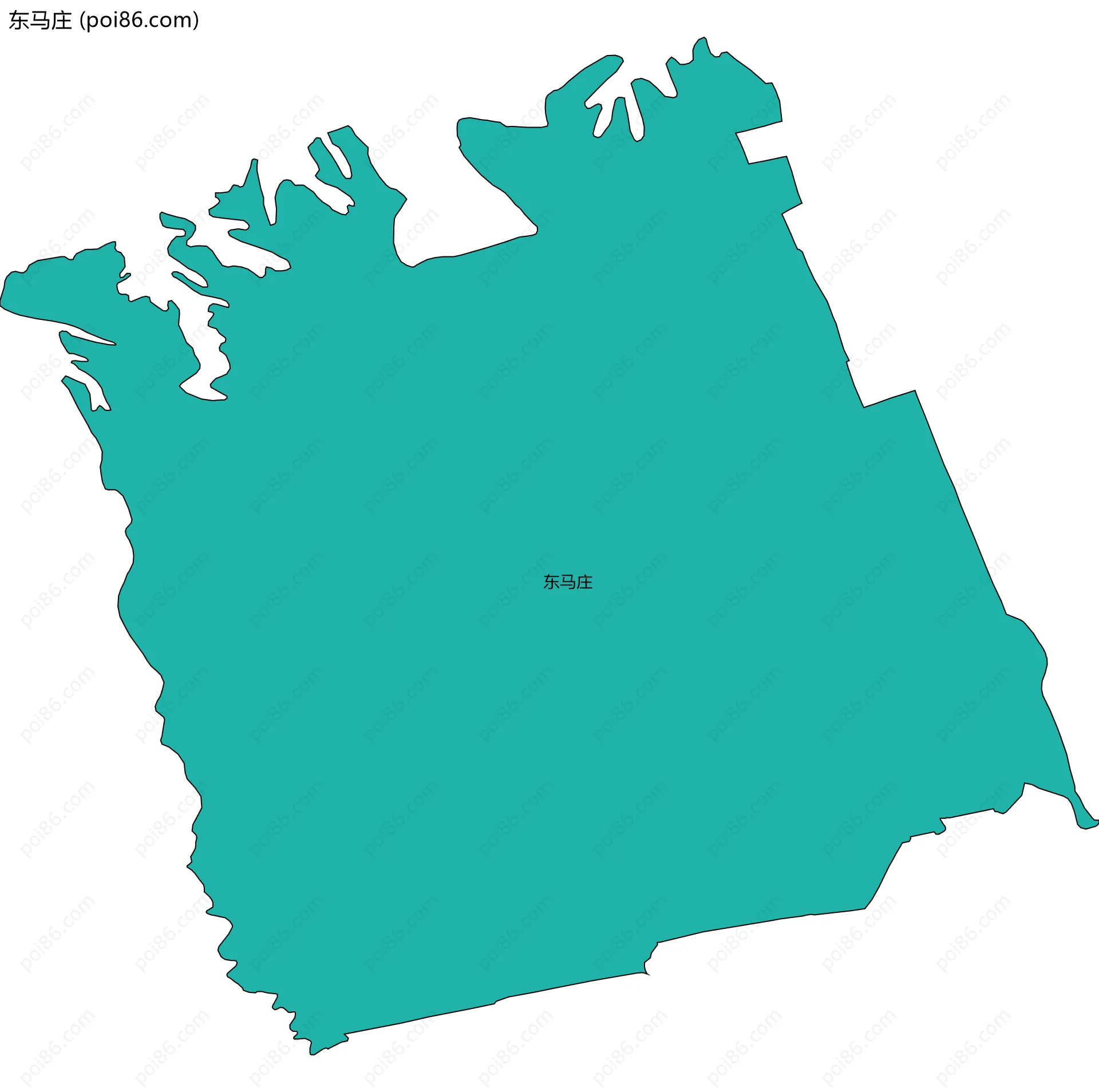 东马庄边界地图
