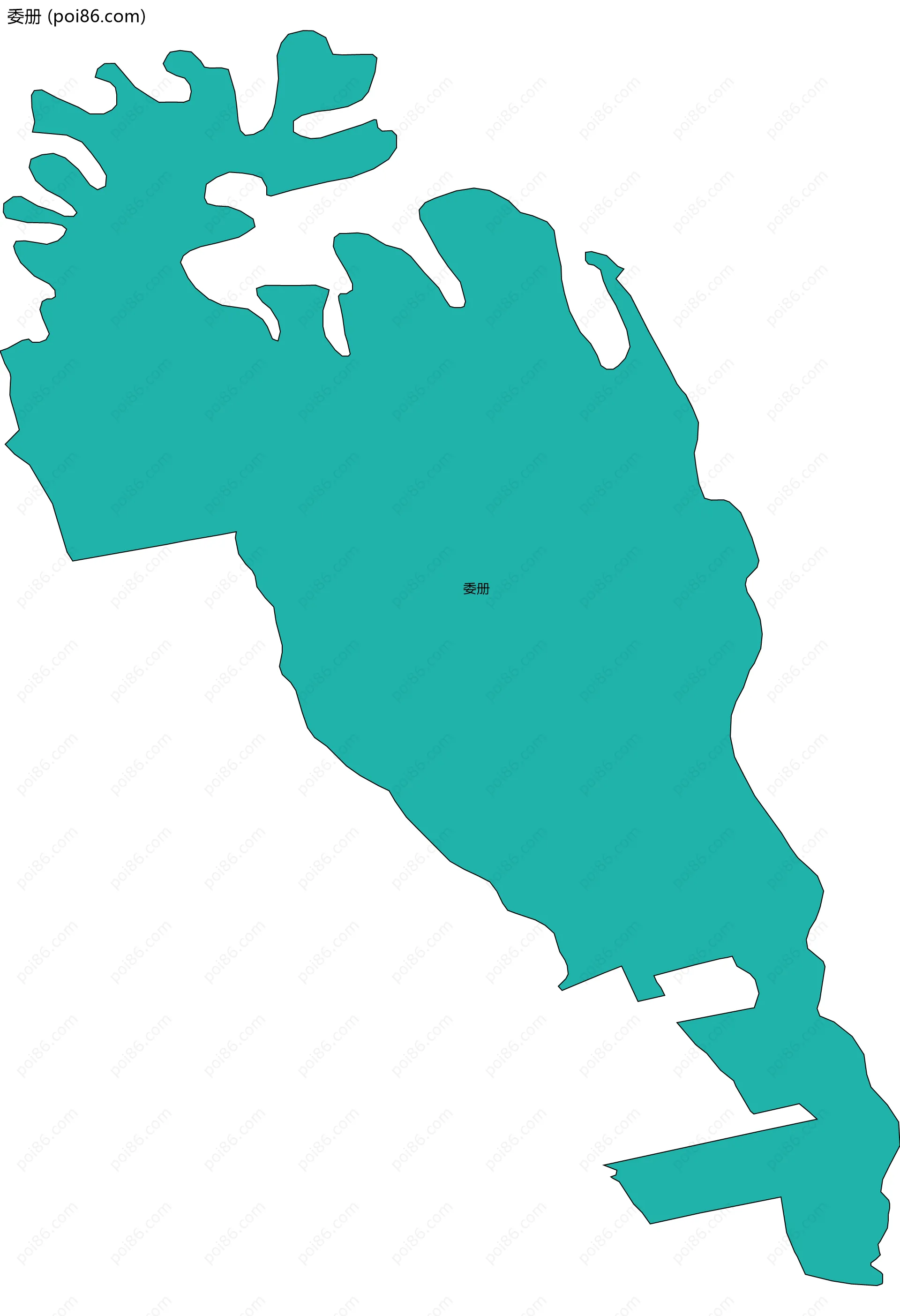 委册边界地图