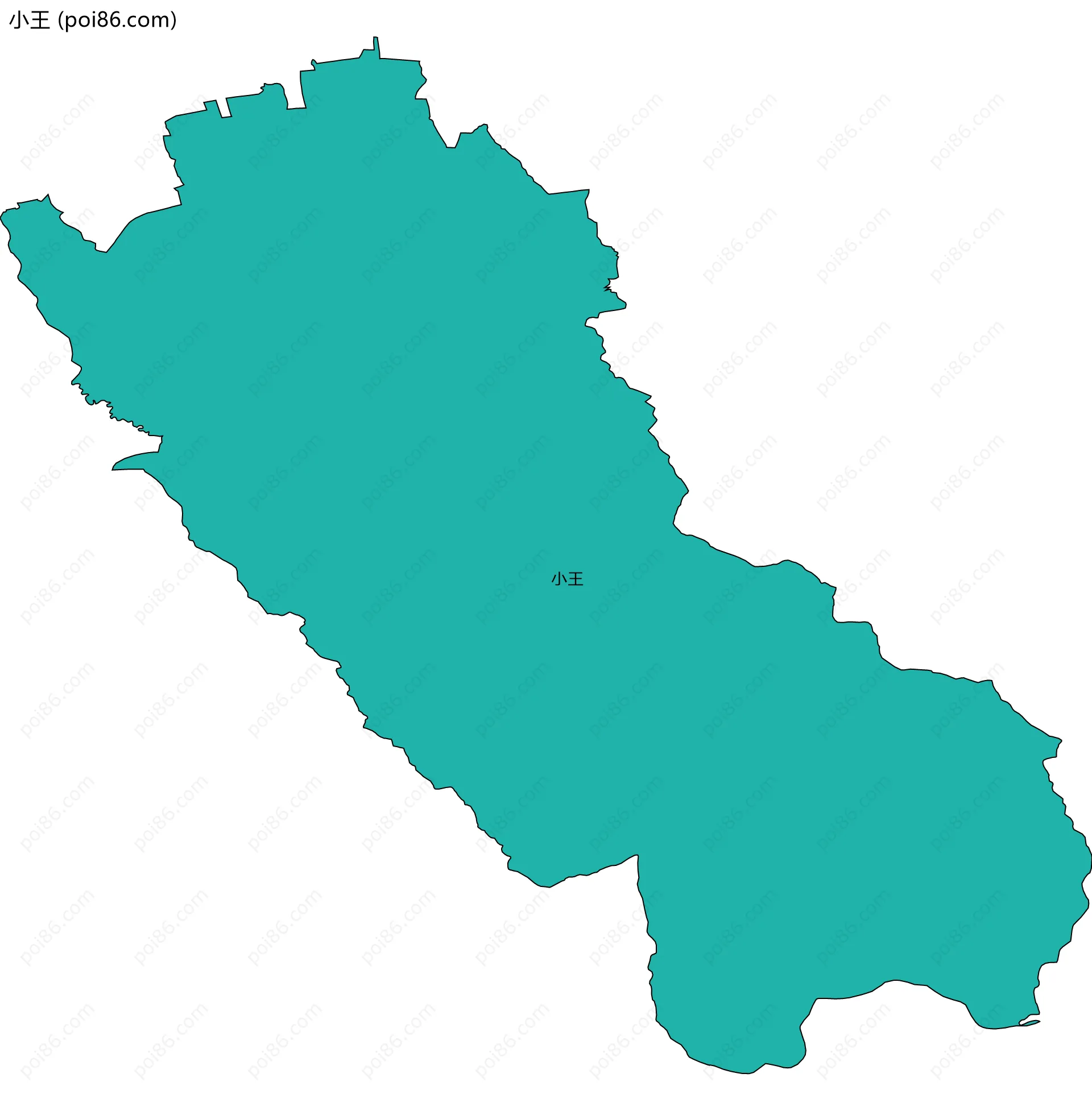 小王边界地图