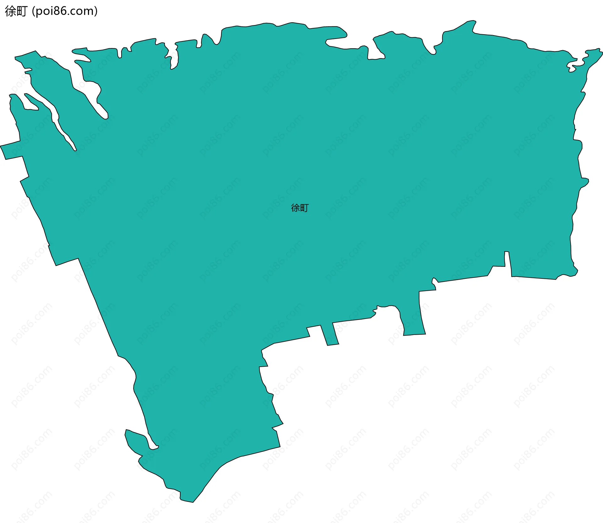 徐町边界地图