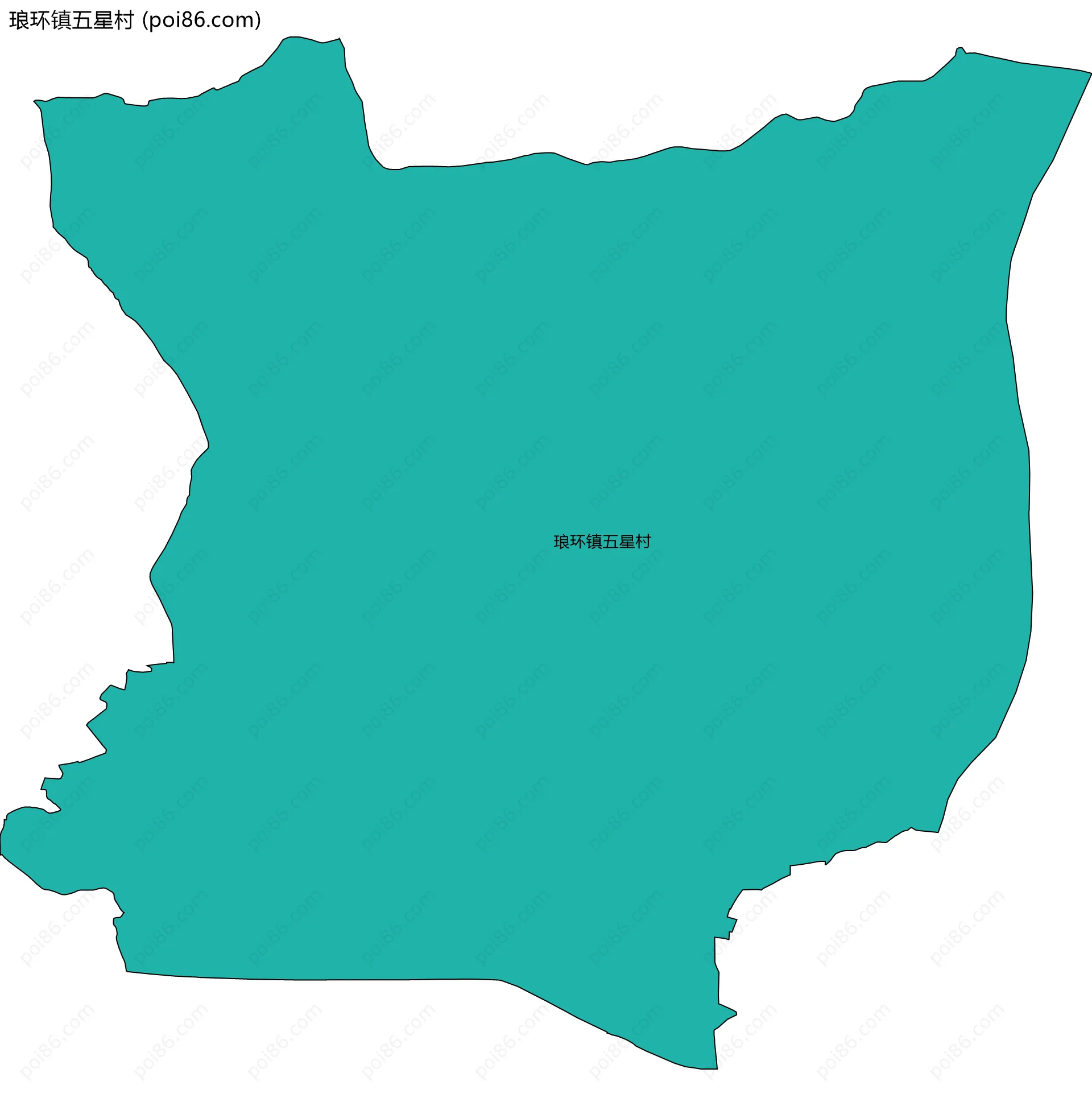 琅环镇五星村边界地图