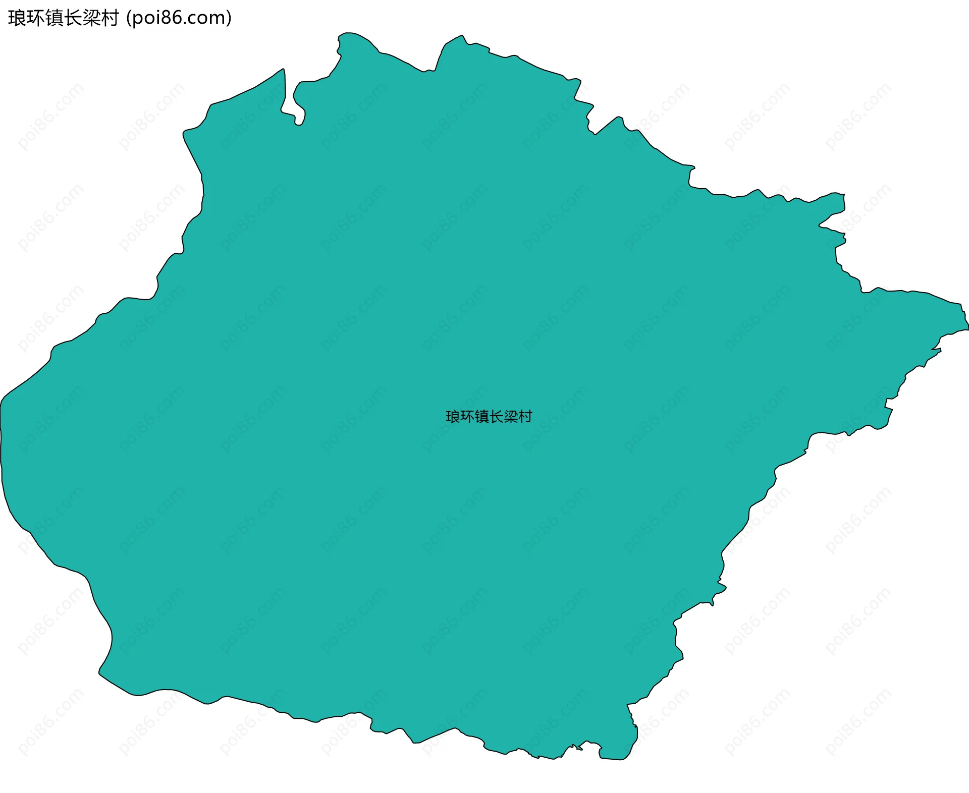 琅环镇长梁村边界地图
