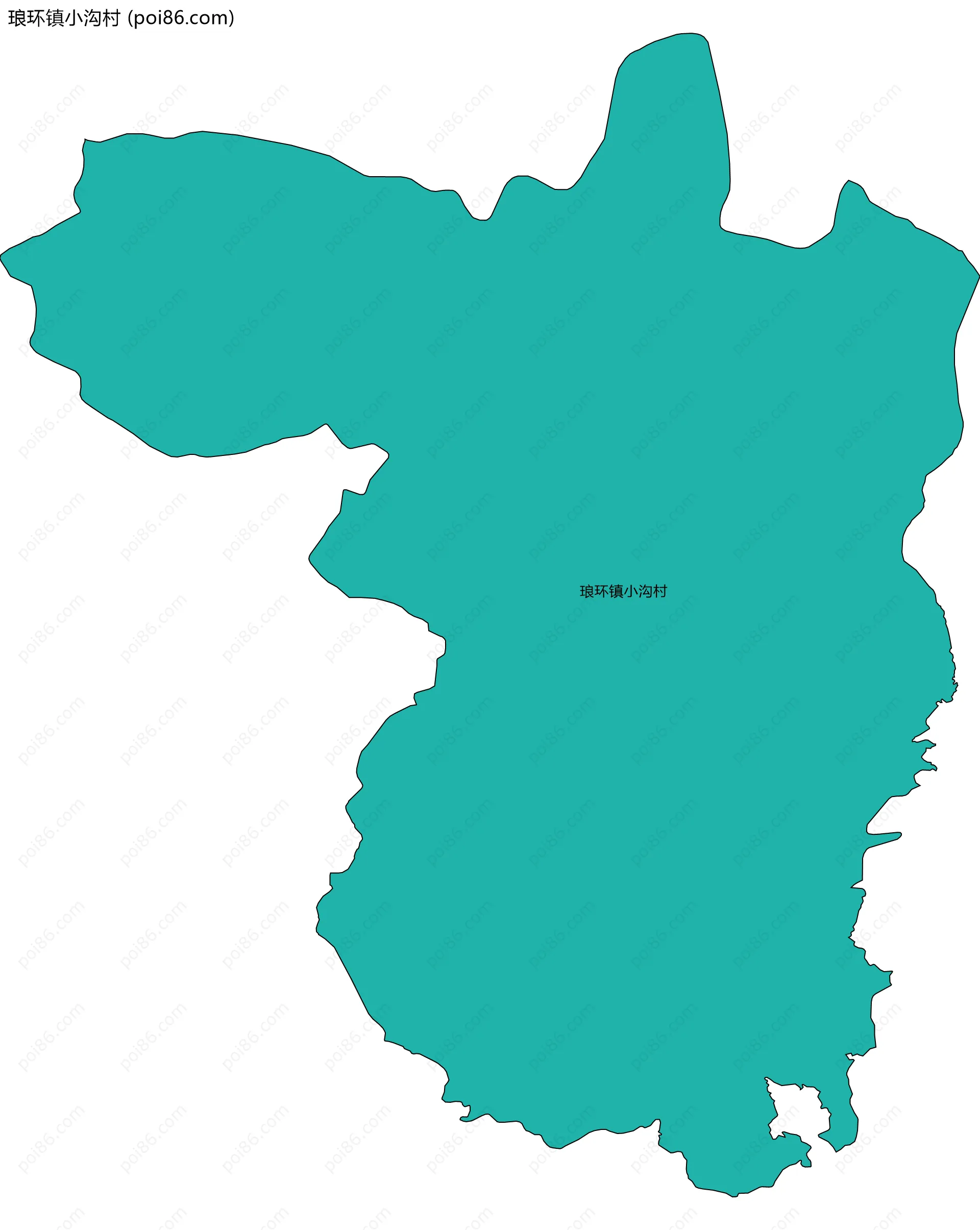 琅环镇小沟村边界地图