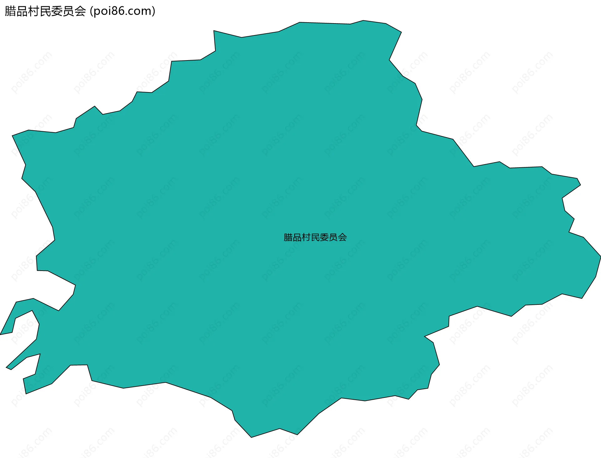 腊品村民委员会边界地图