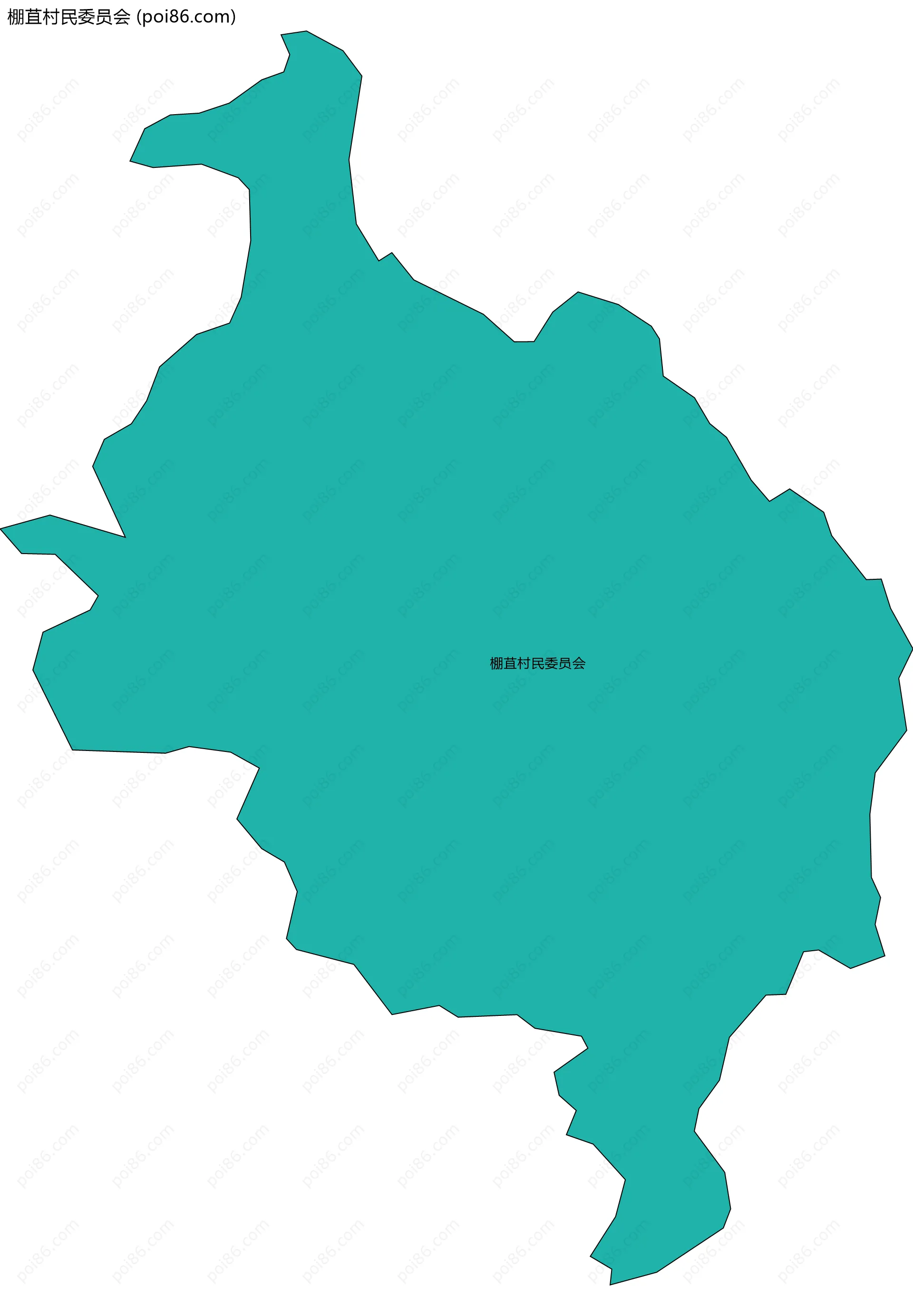 棚苴村民委员会边界地图