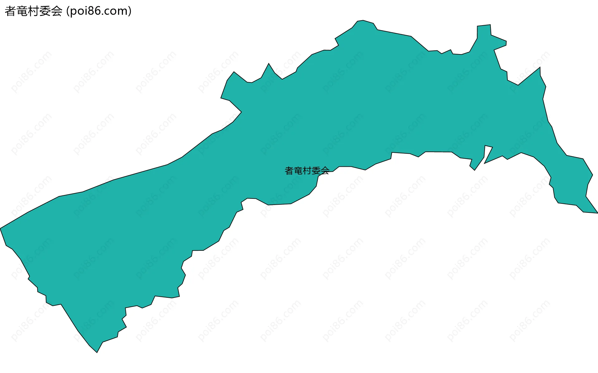 者竜村委会边界地图
